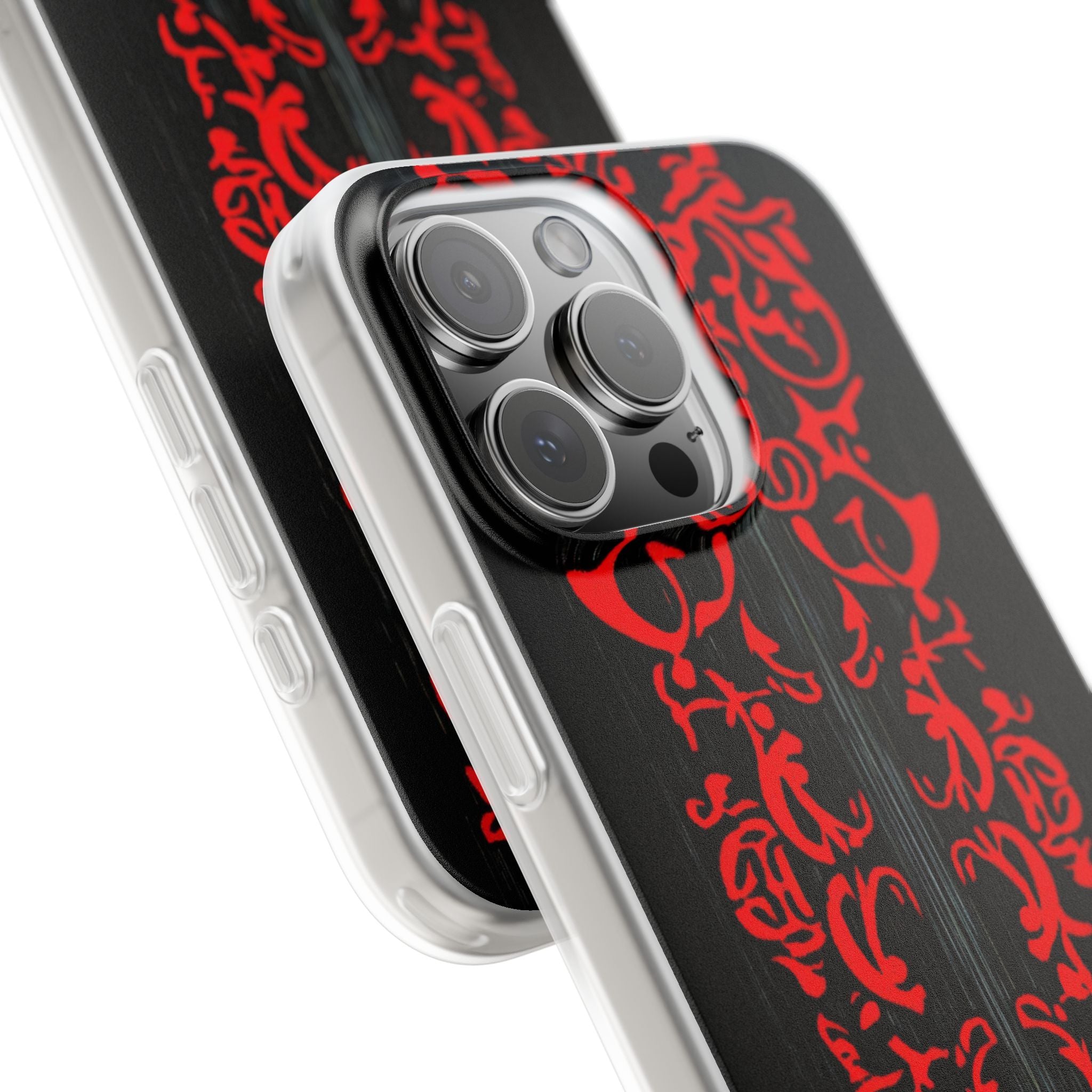 Crimson Spiral iPhone 16 Pro Max Case - Soft