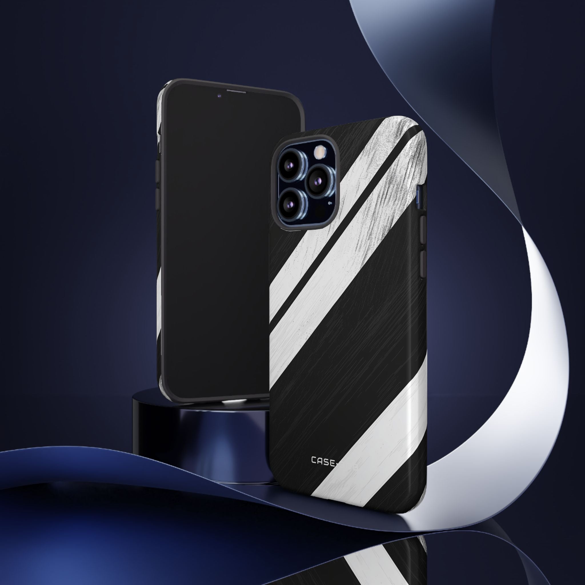 Distressed Stripe Motion iPhone 13 Pro Max Case - Tough