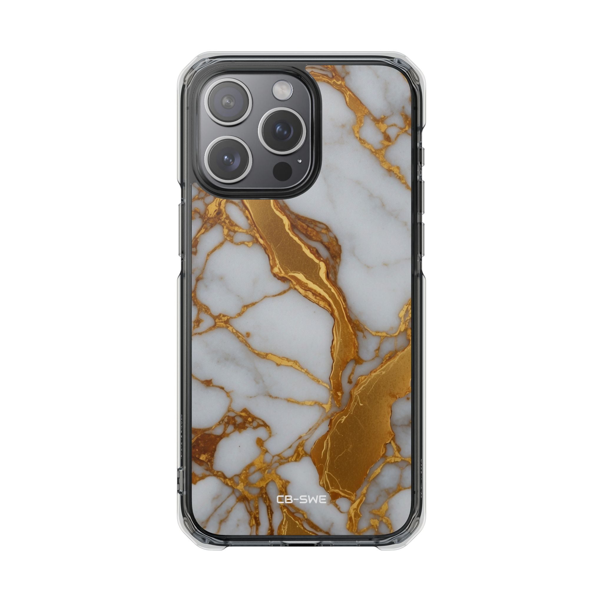 Golden Veins Flow iPhone Case - Impact