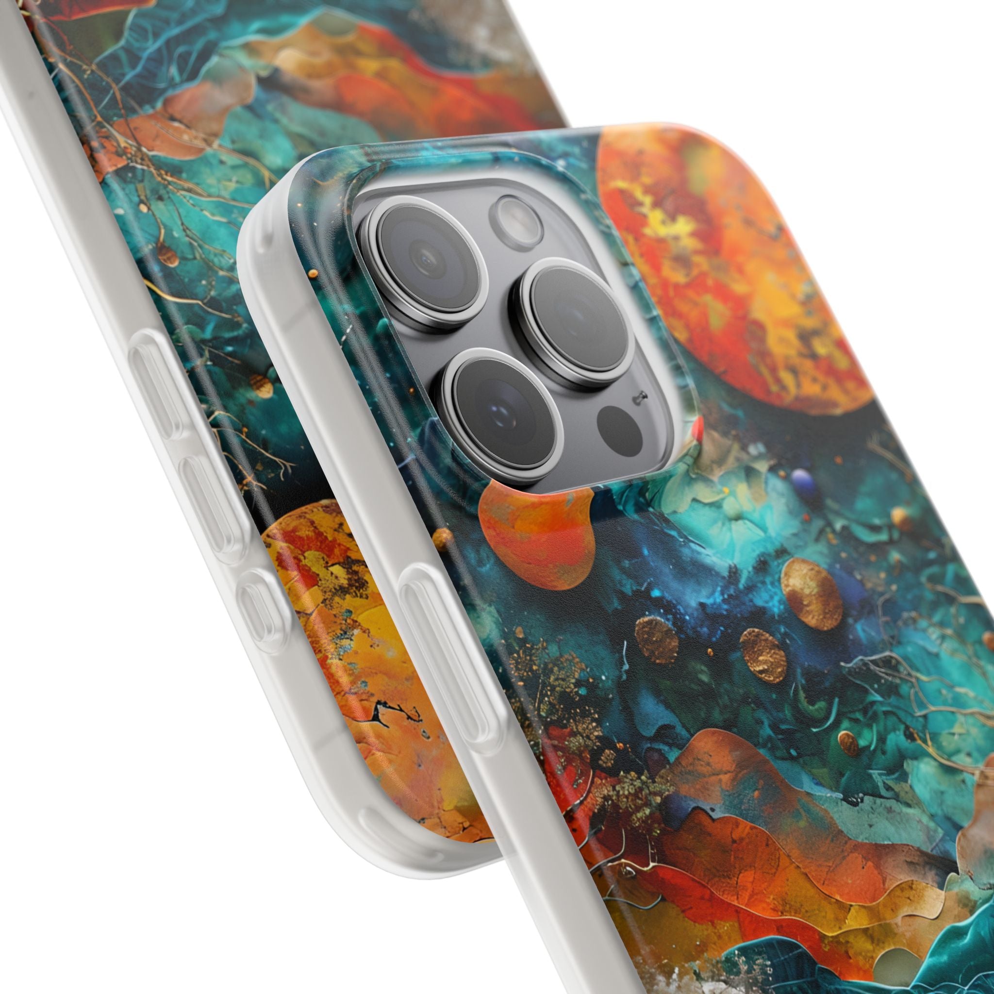 Celestial Ember iPhone 15 Pro Max Case - Soft