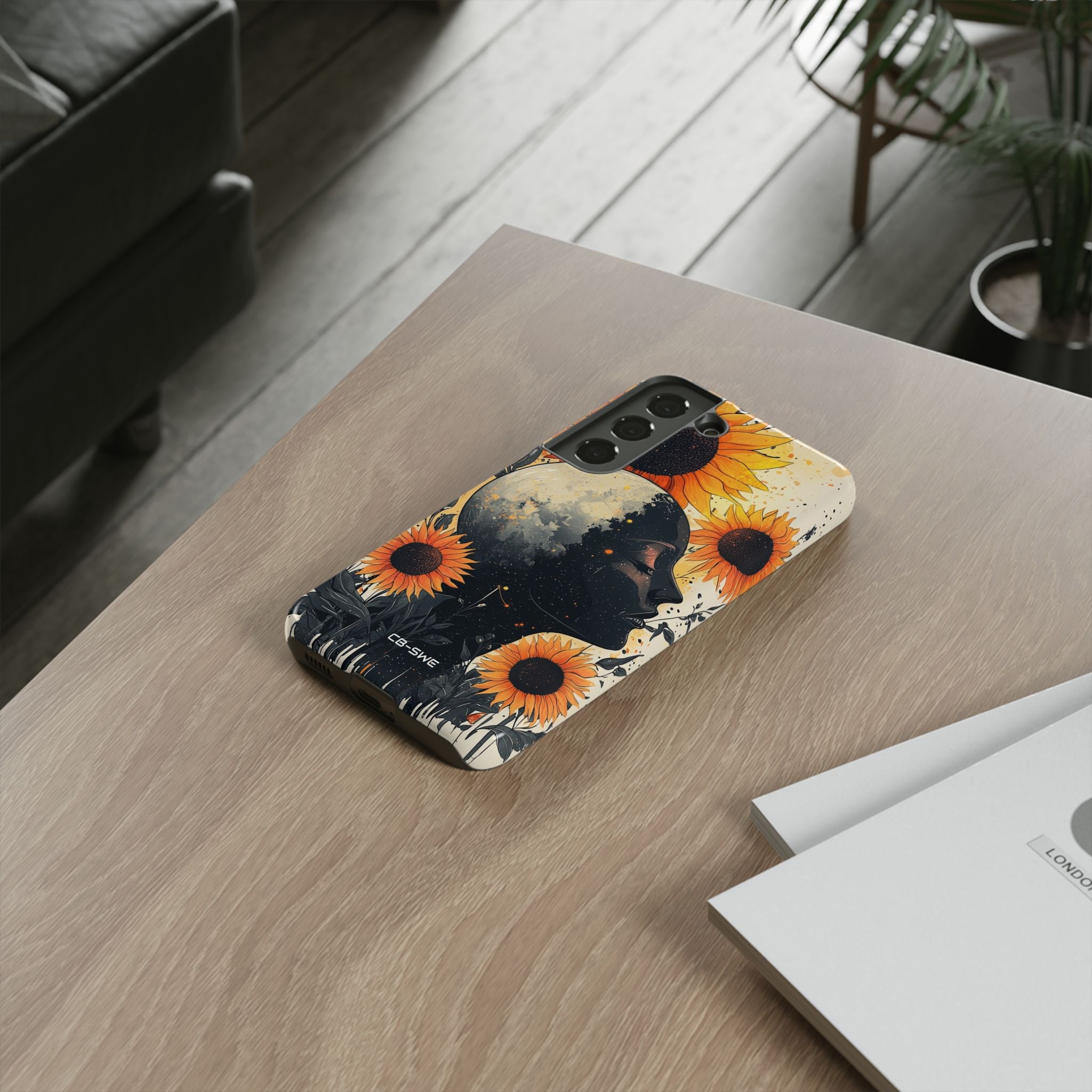 Sunflower Embraces Moon - Samsung Case