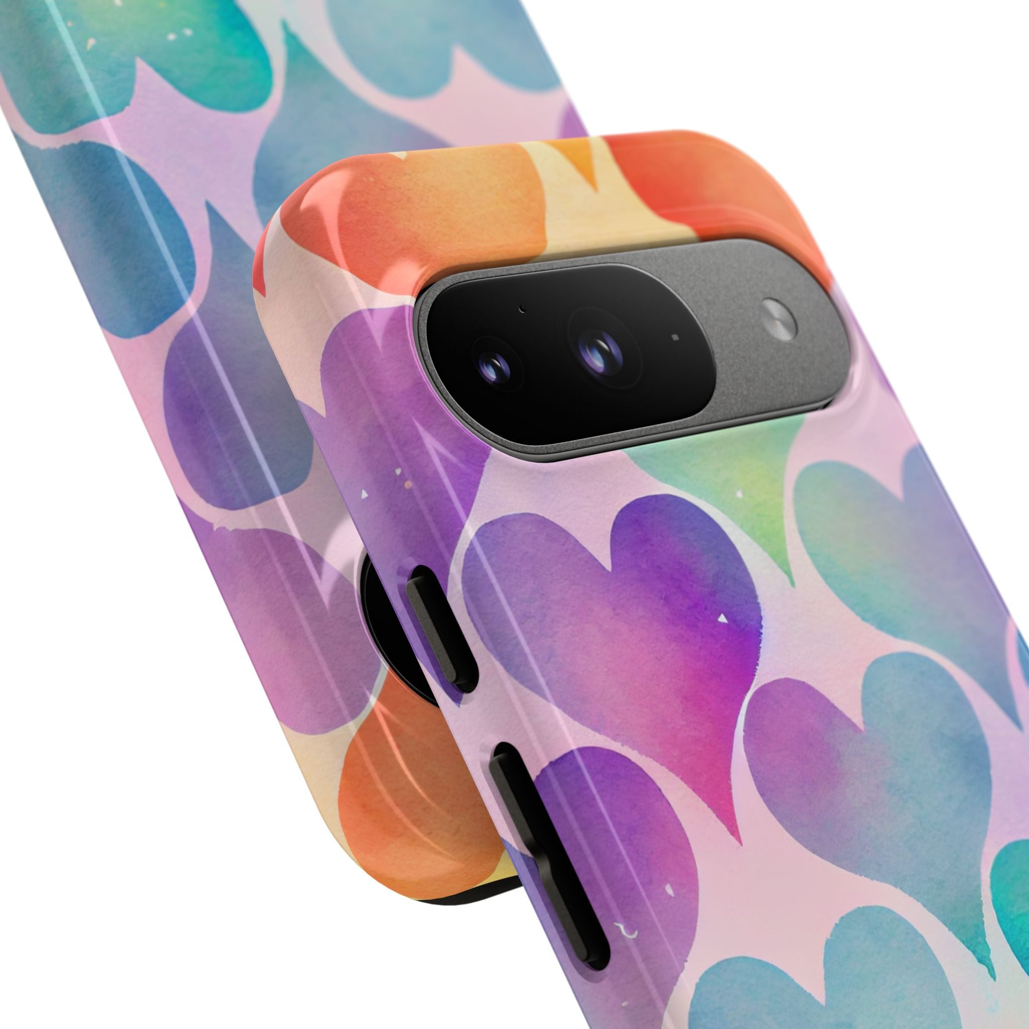 Watercolor Heart Symphony - Google Pixel Case