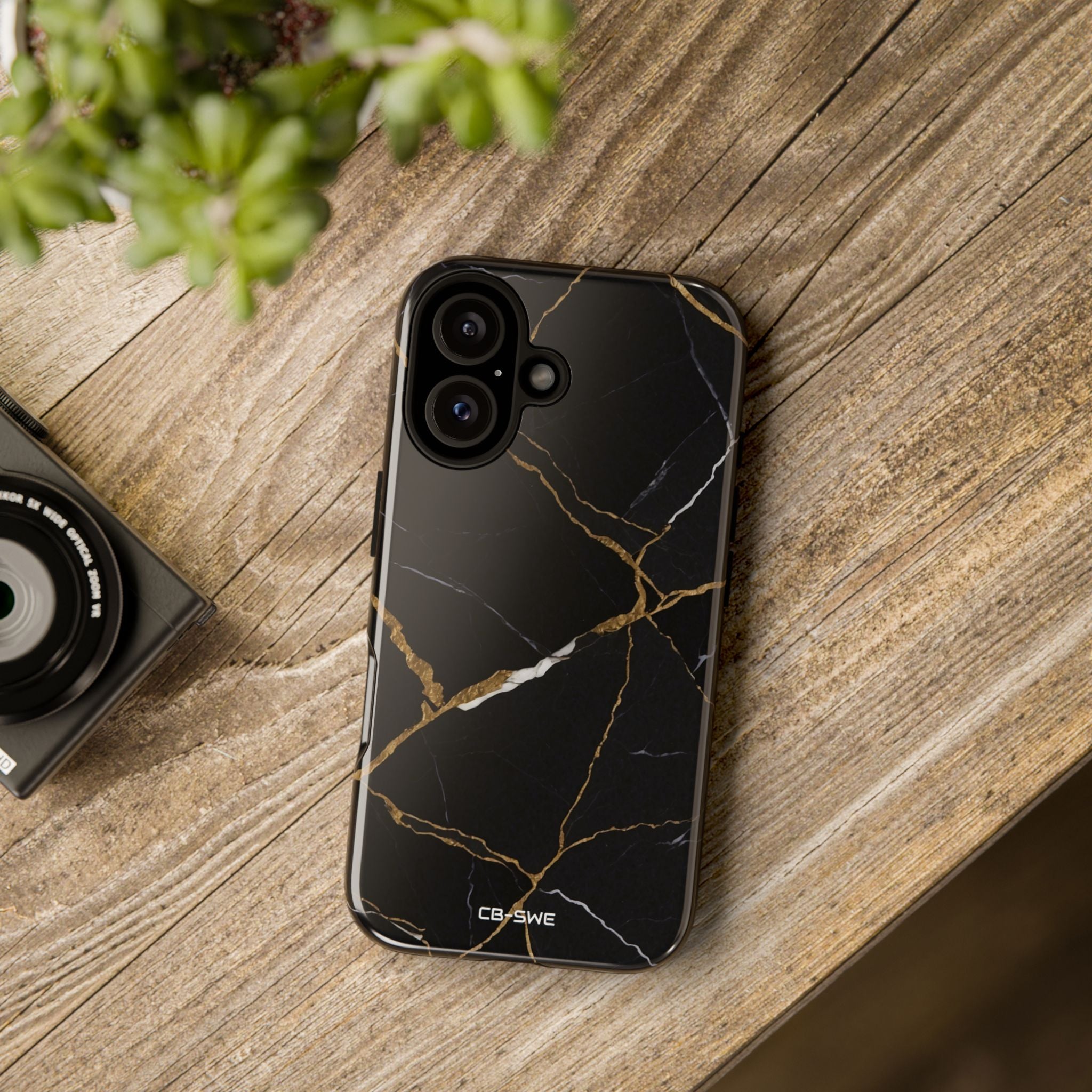 Golden Veins Emerge - iPhone Case