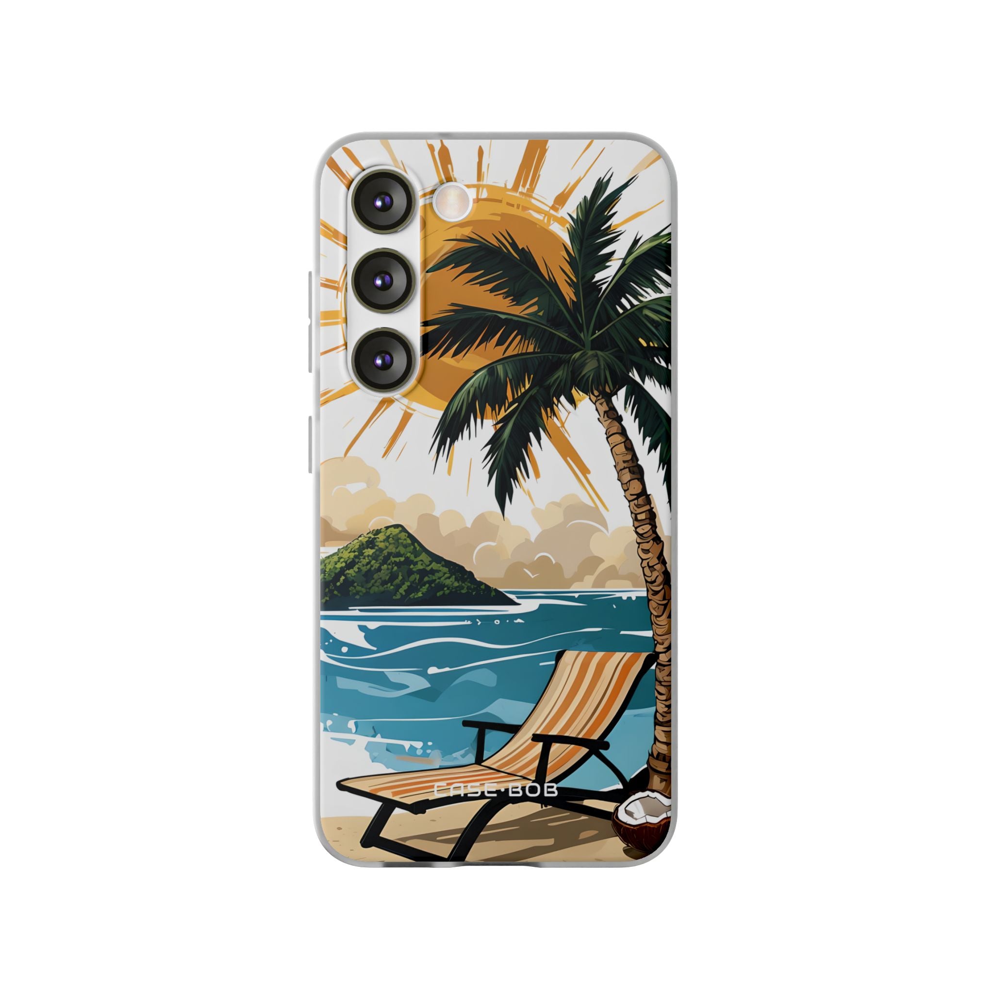 Sunny Palm Breeze Samsung S23 Case - Soft