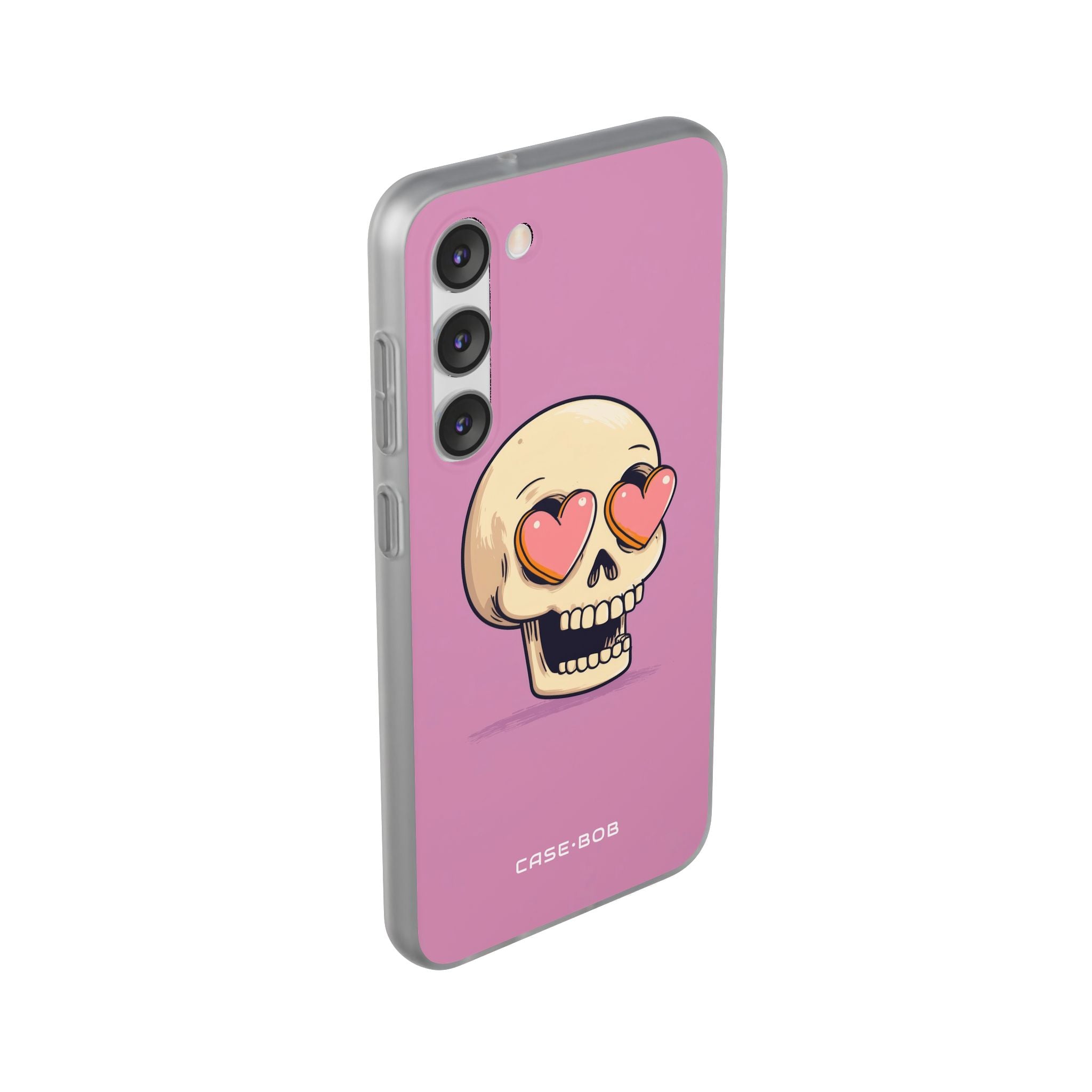 Heart Eyed Skull Samsung S23 Plus Case - Soft