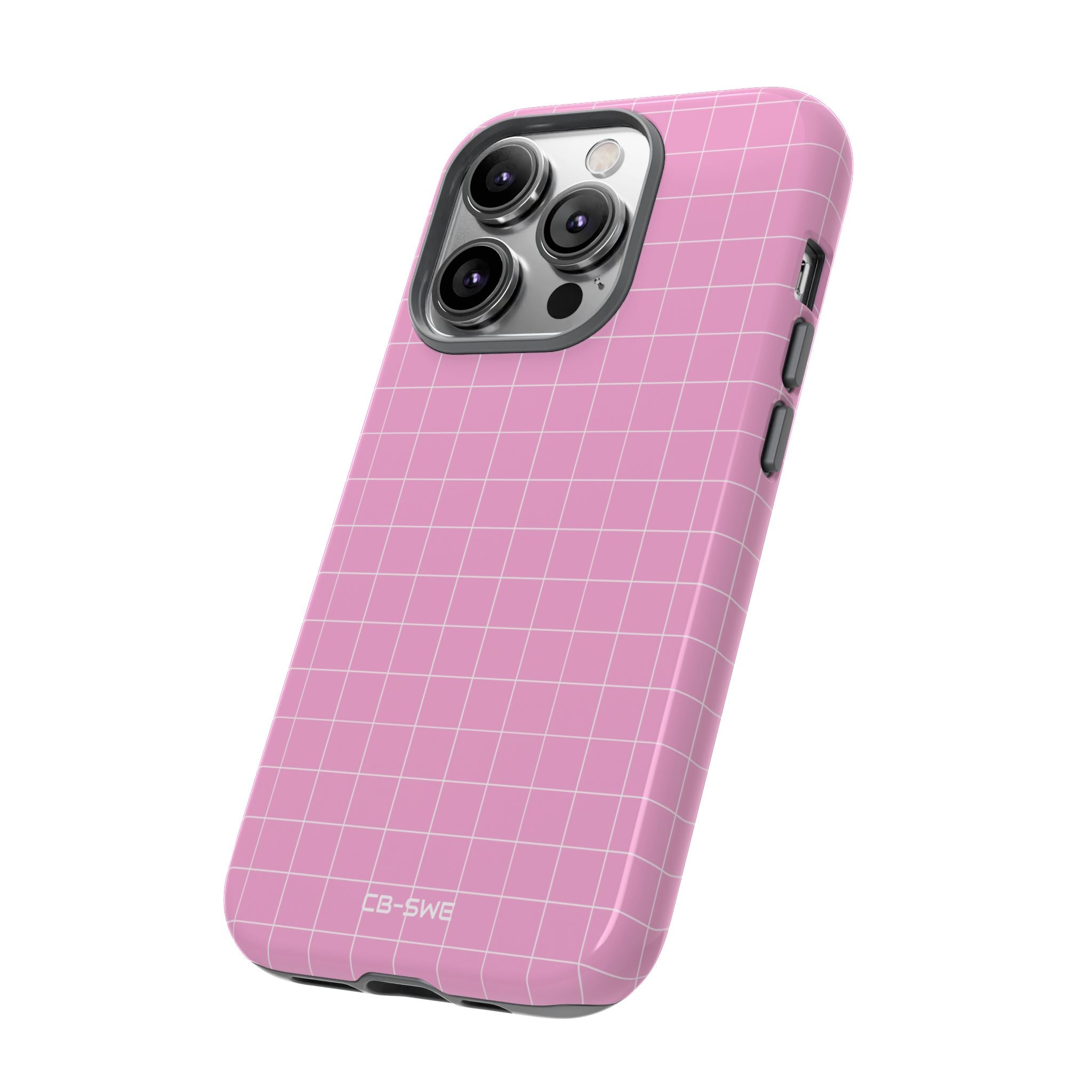 Pink Squares Align - iPhone Case