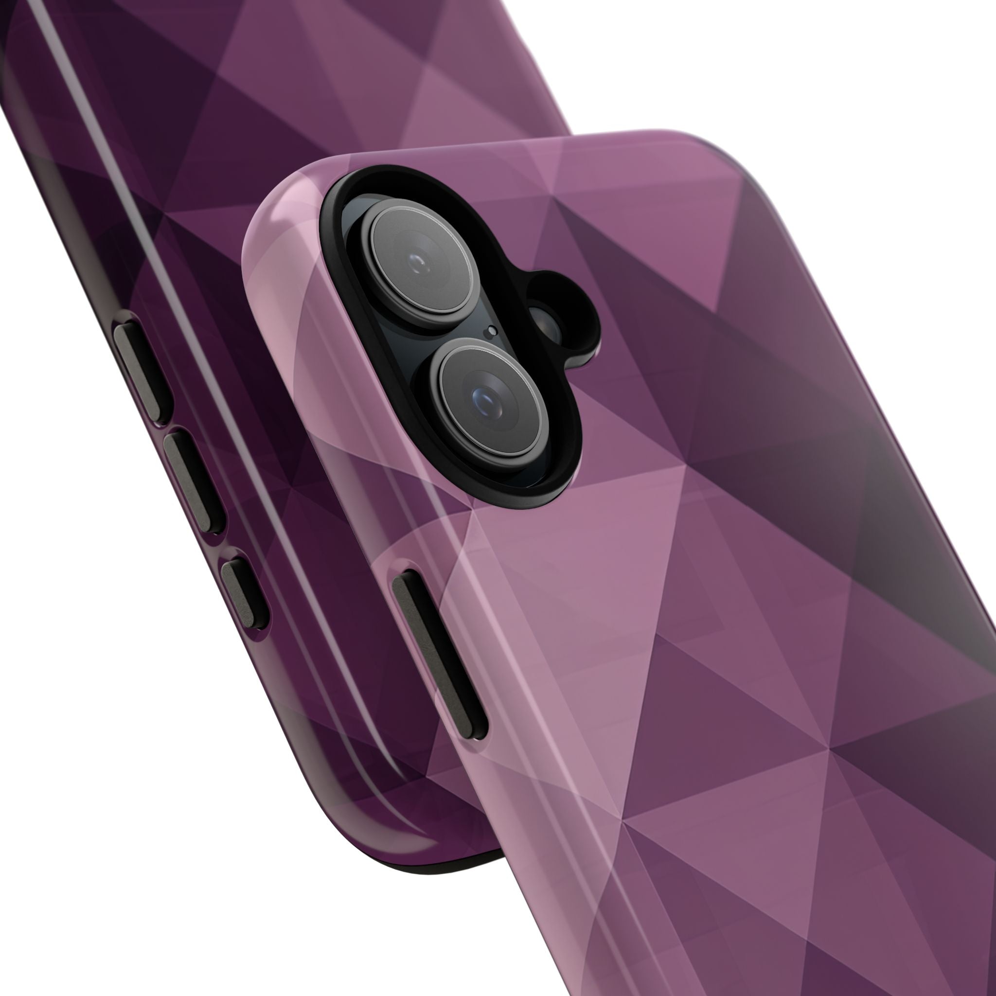 Paarse geometrische mozaïek iPhone 16 - Tough
