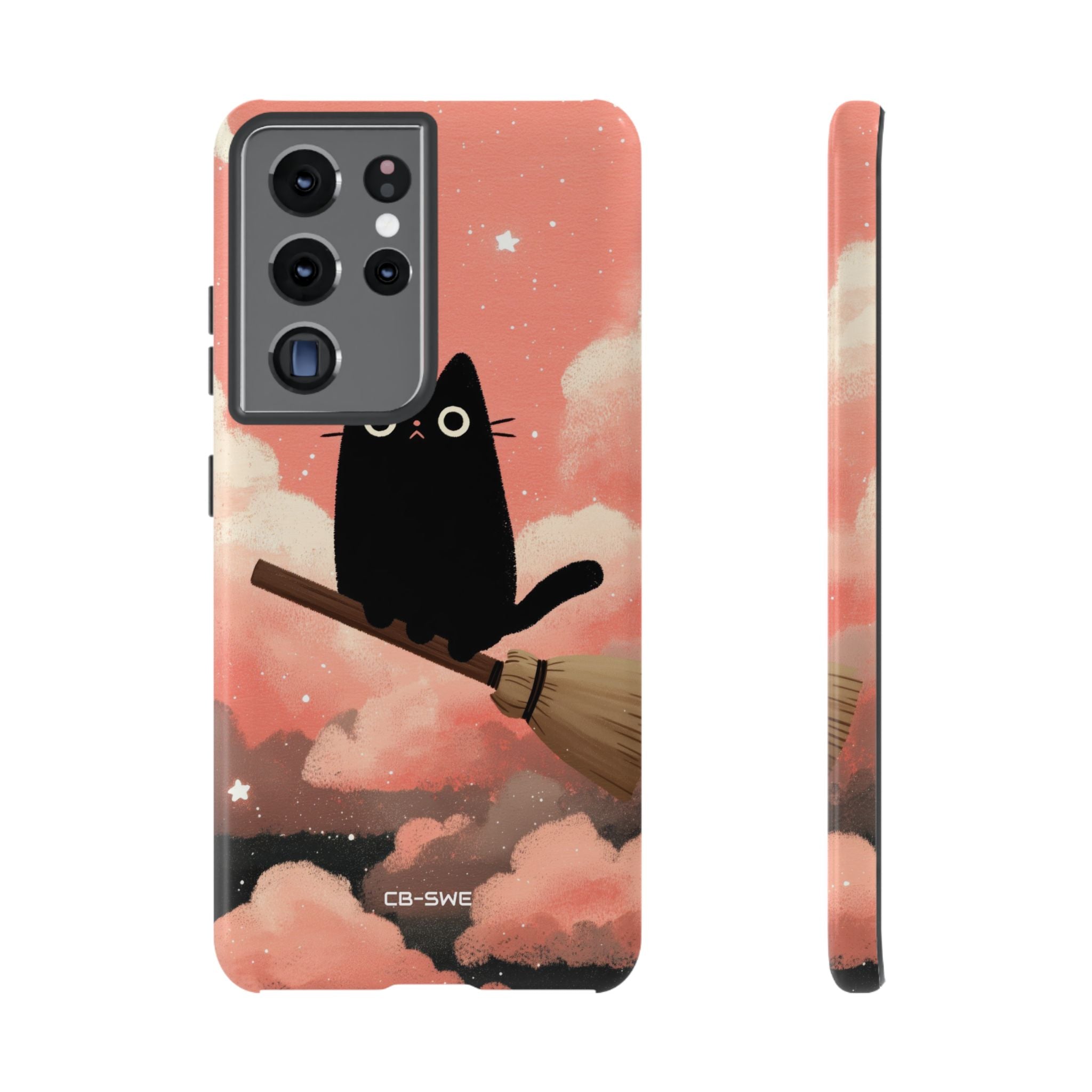 Cat Rides Broom - Samsung Case