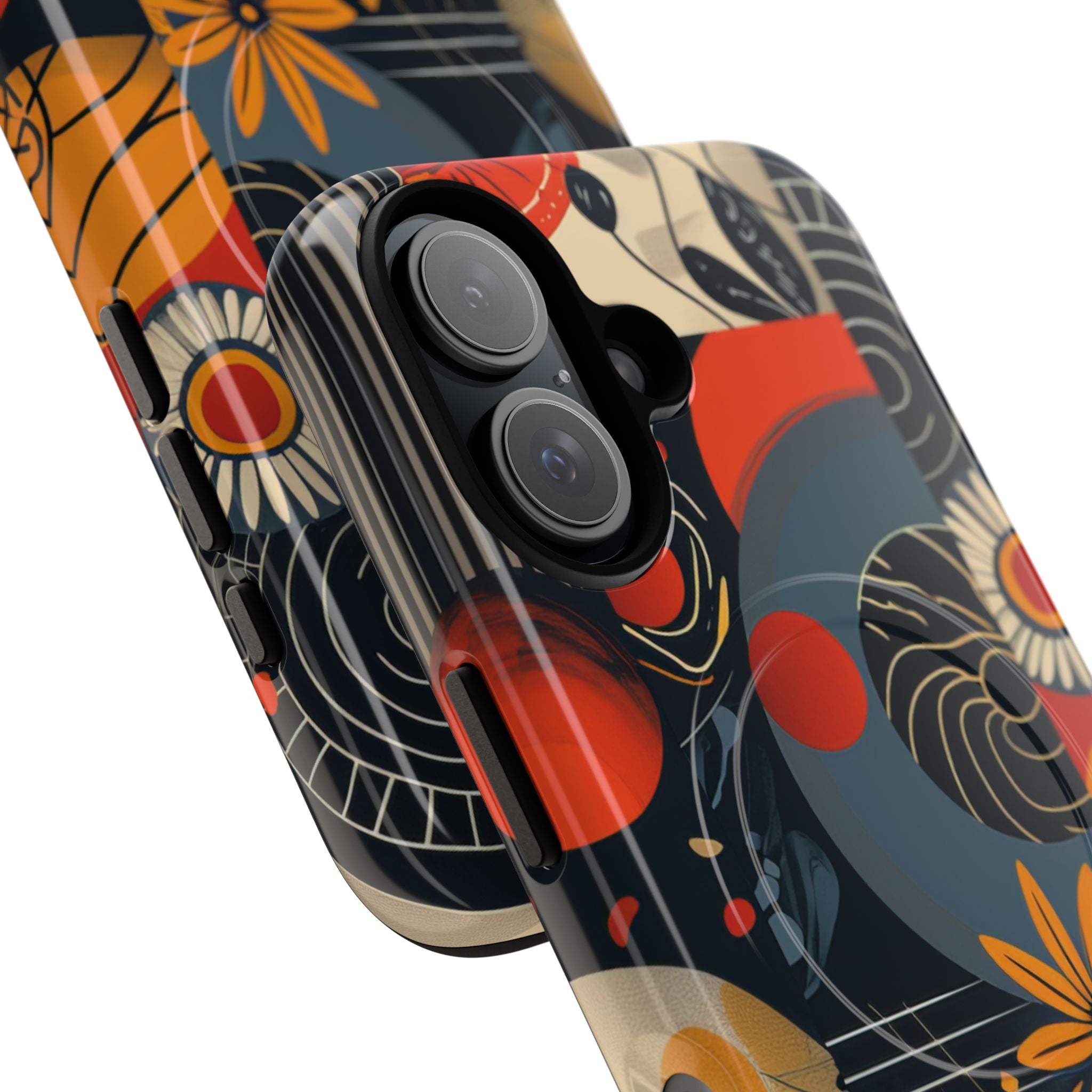Fire Bloom Flow iPhone 16 - Tough+