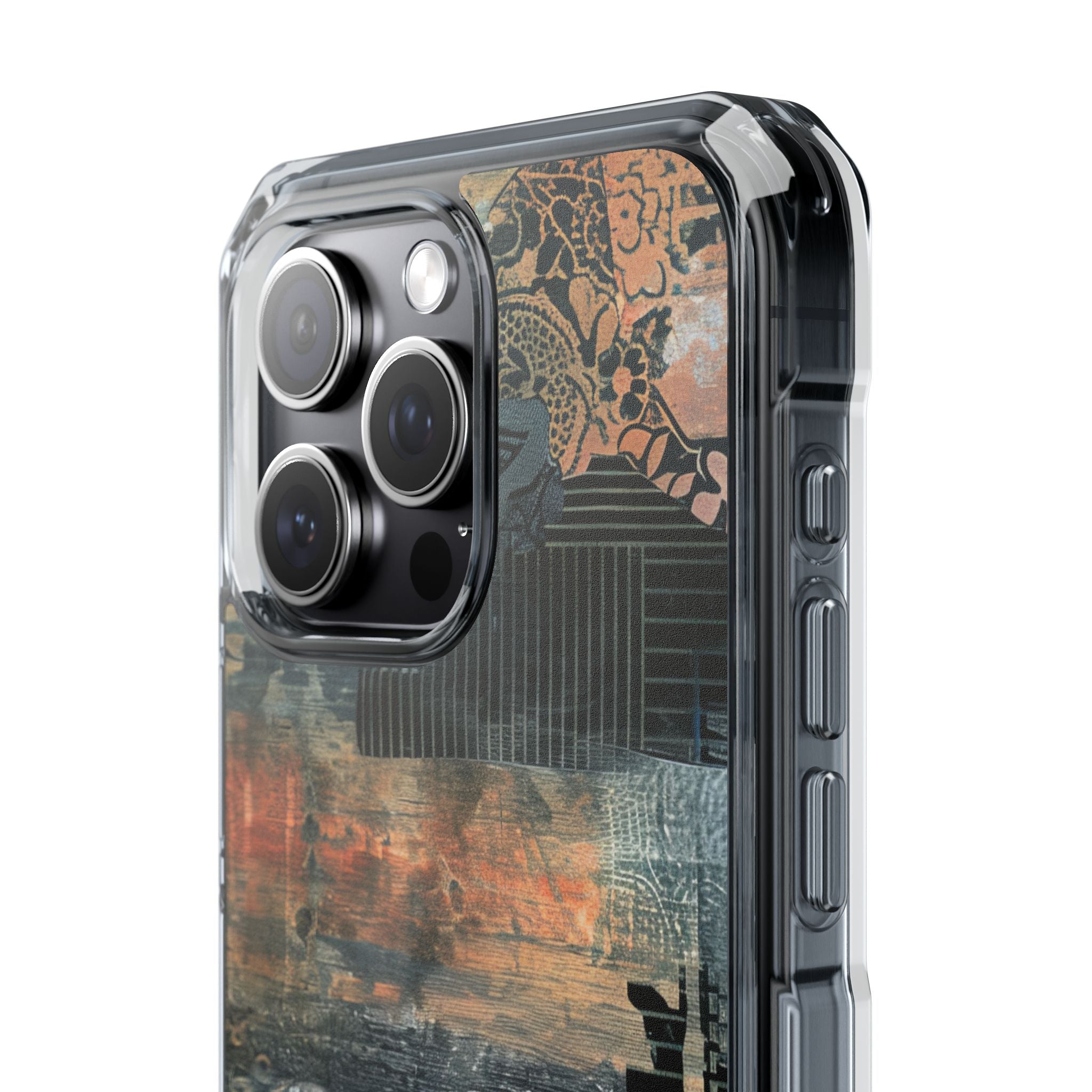 Rust Bloom Tangle iPhone 15 - Impact Clear+