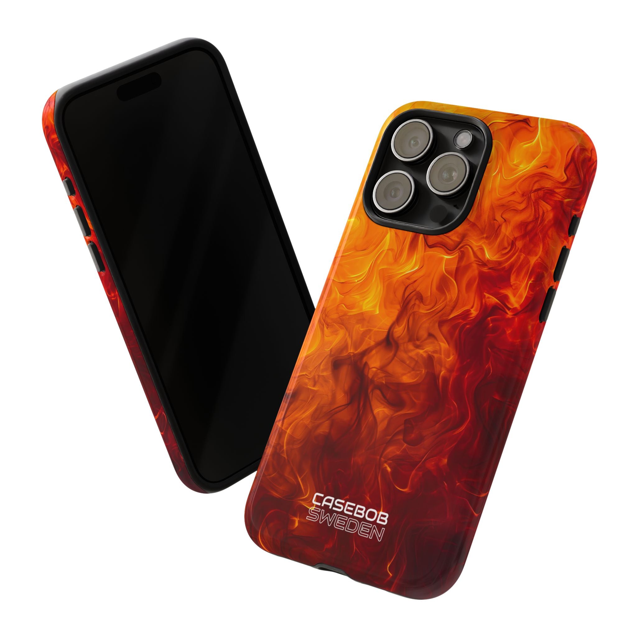 Flaming Energy Swirl iPhone 15 - Tough
