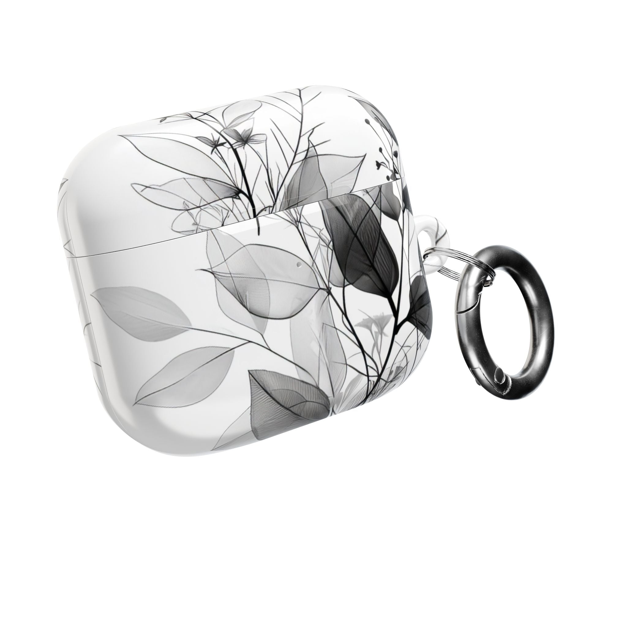Silver Leaves - AirPods Case