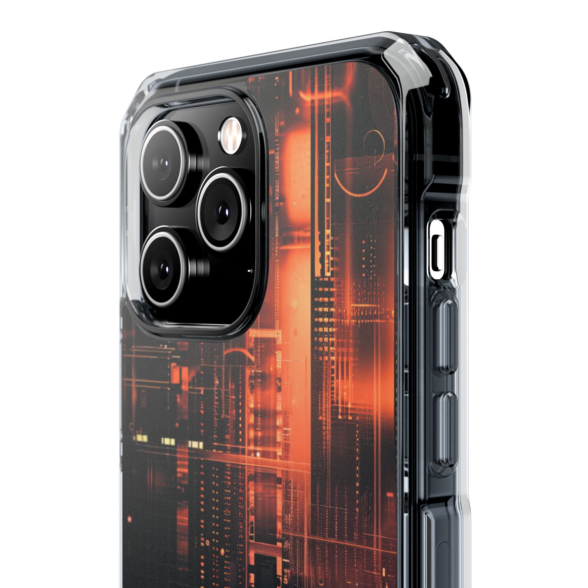 Neon Circuit Dreams iPhone 14 - Impact Clear+