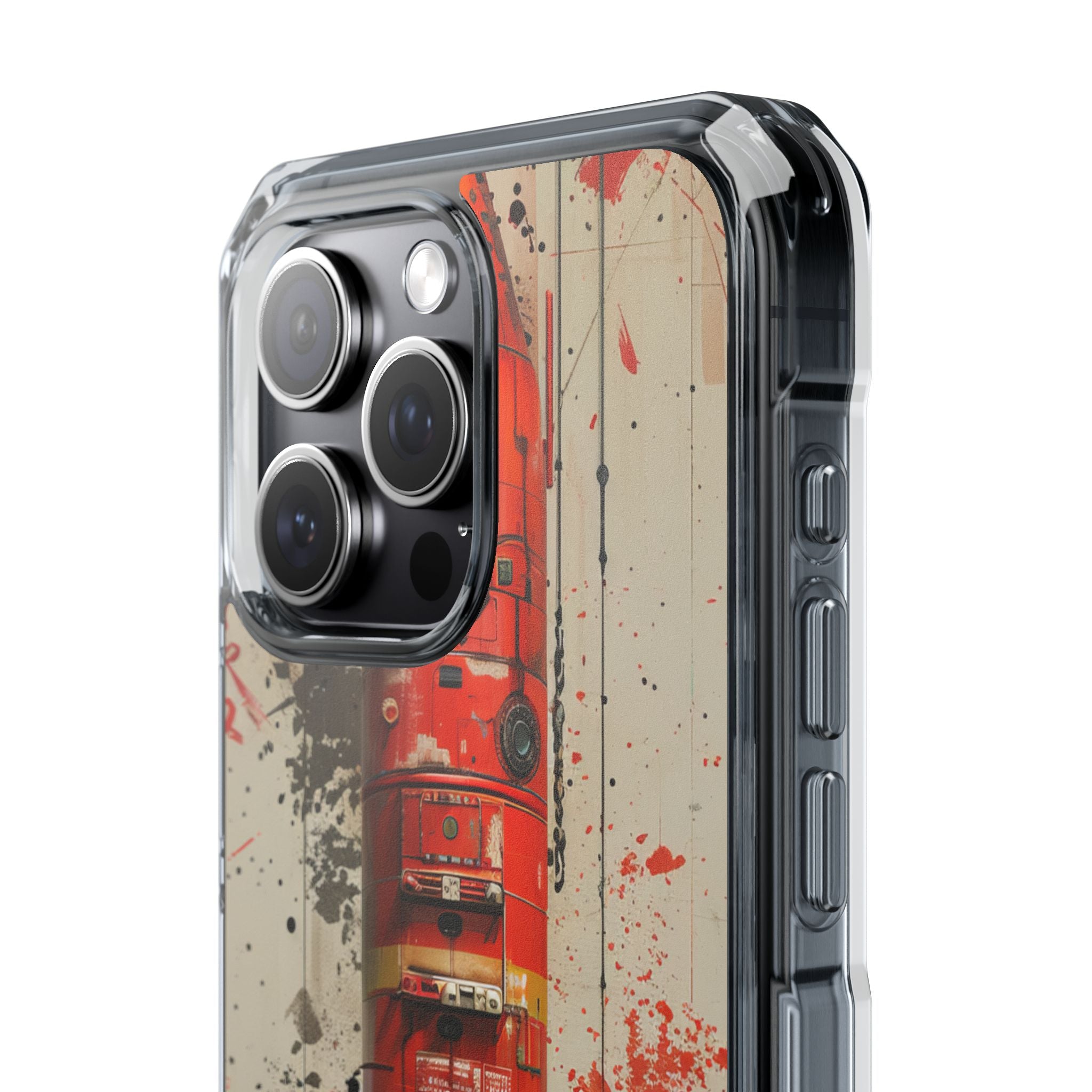 Crimson Rocket Burst iPhone 15 - Impact Clear+