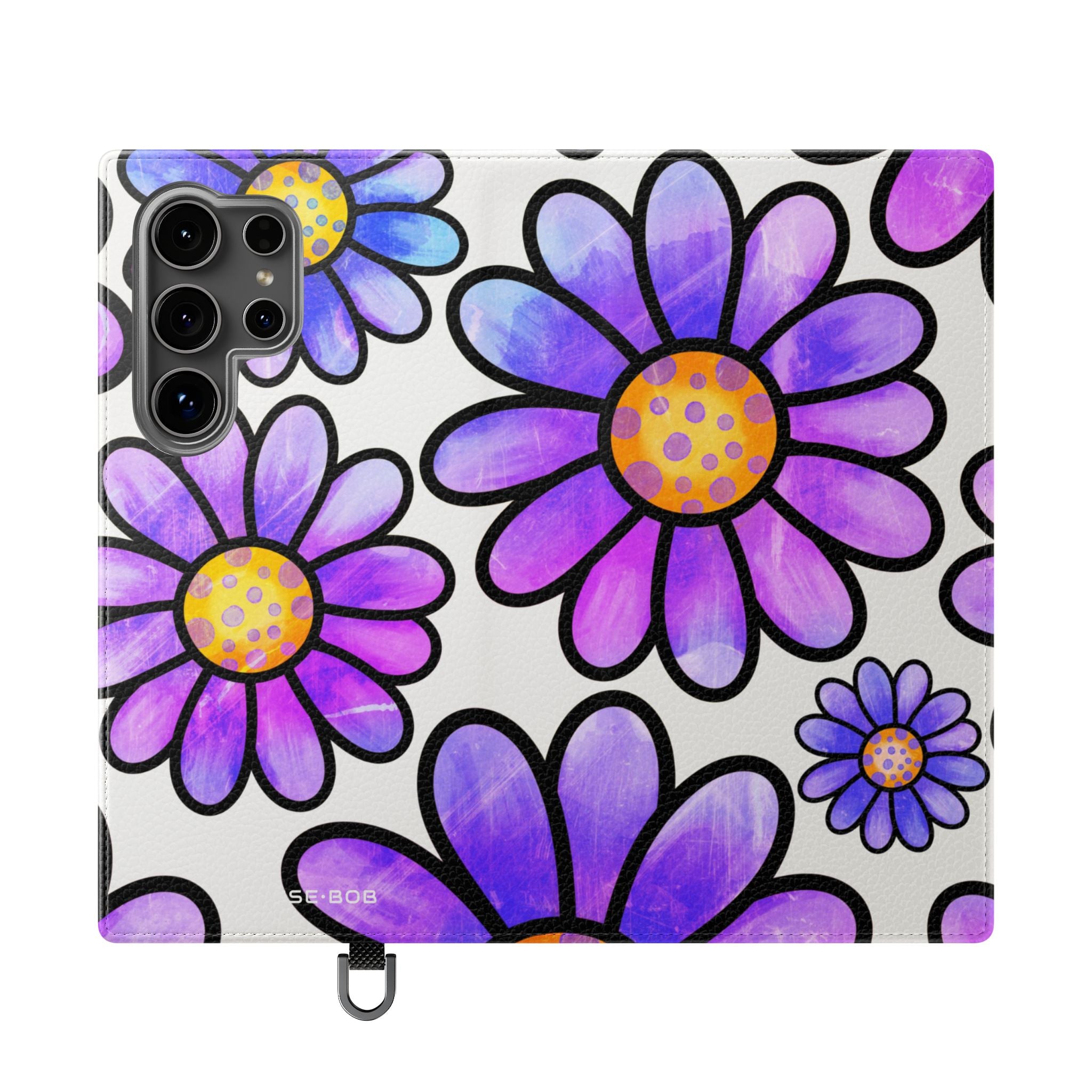 Polka Dot Blossoms - Samsung S24 Ultra Case - Lompakkoväli
