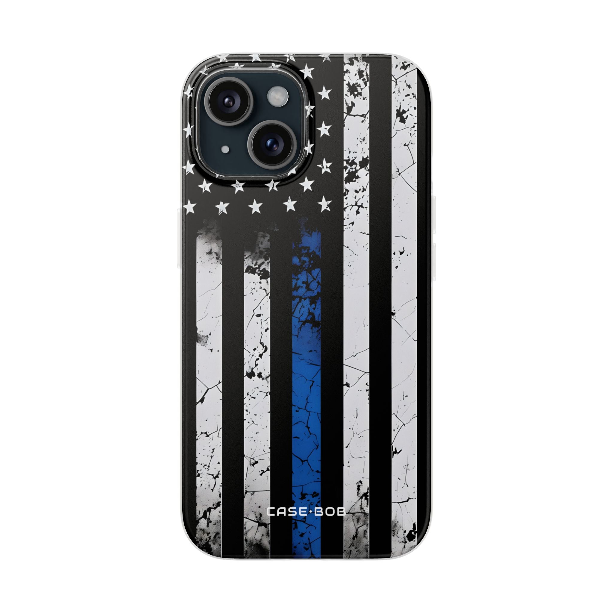 Blue Stripe Flag iPhone 15 Case - Soft