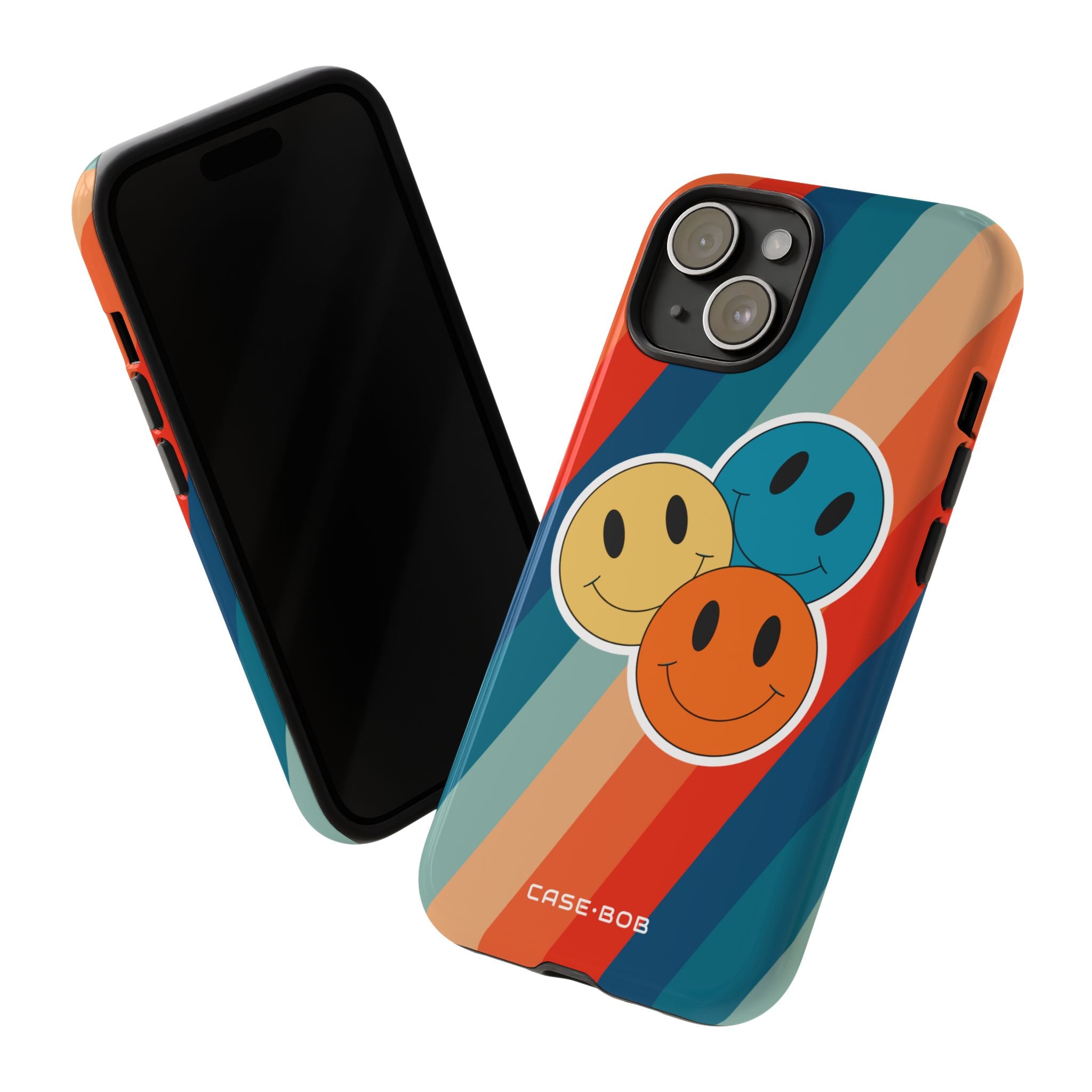 Triple Smile Breeze iPhone 15 Case - Tough