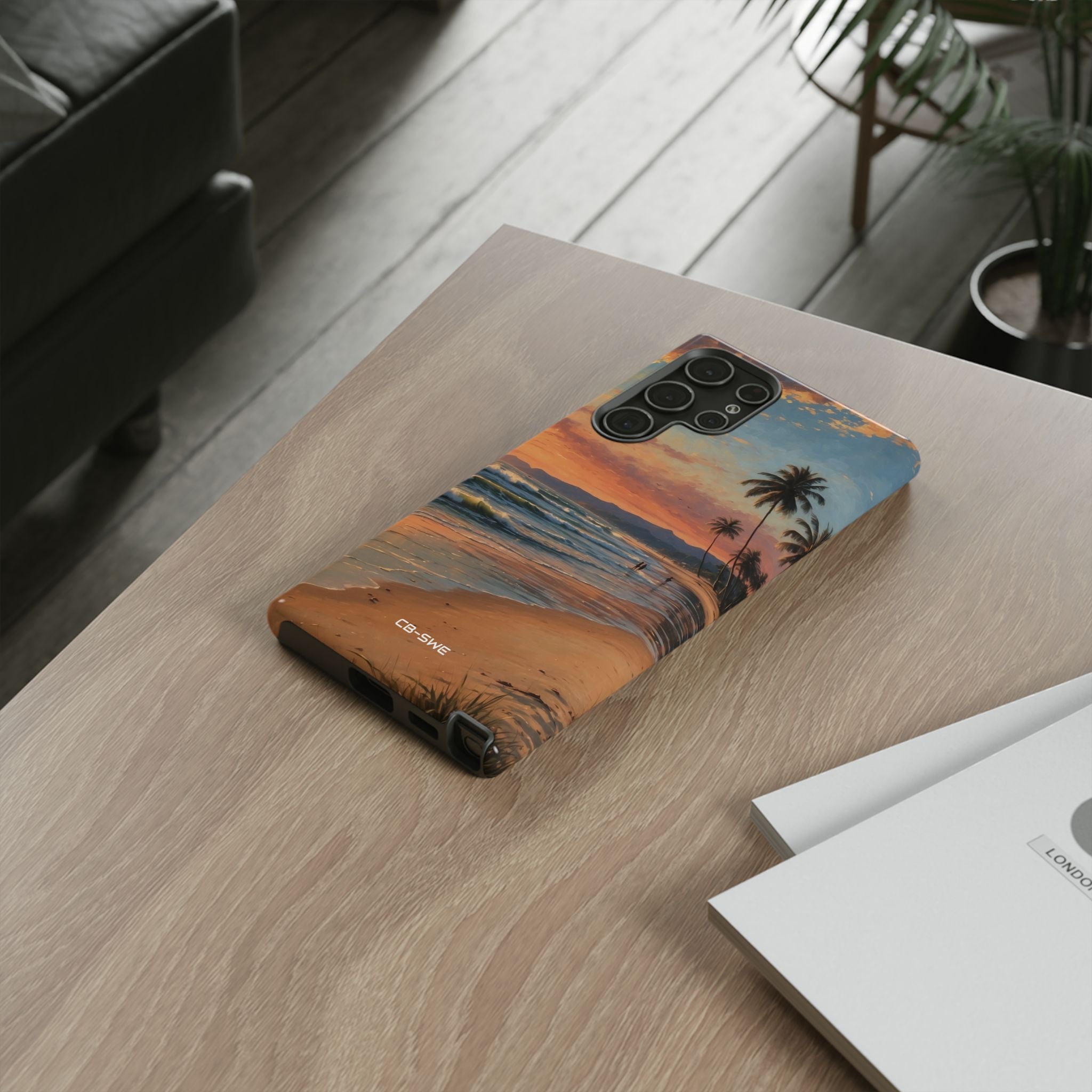 Golden Waves Embrace - Samsung Case