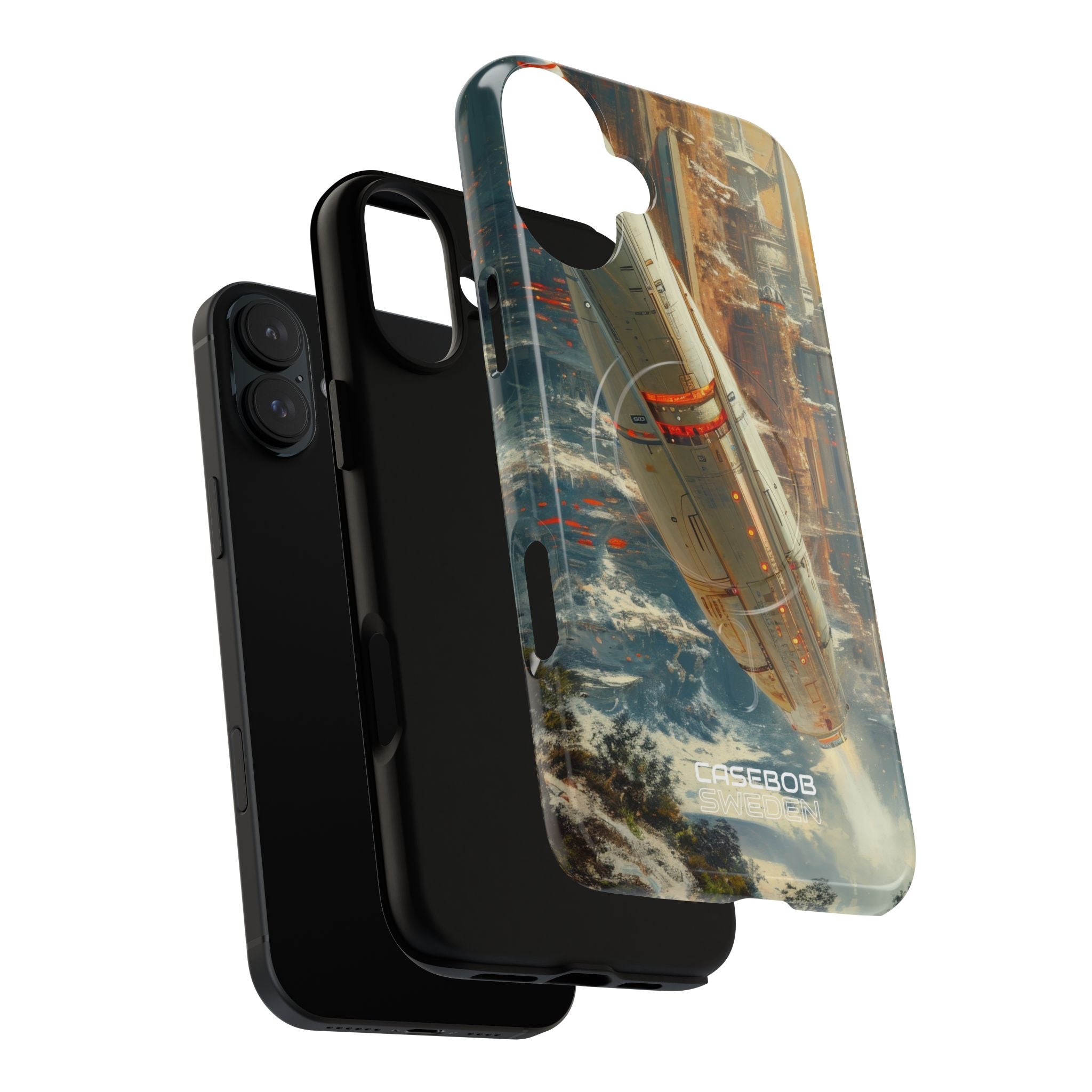 Futuristic Forest Voyage iPhone 16 - Tough+