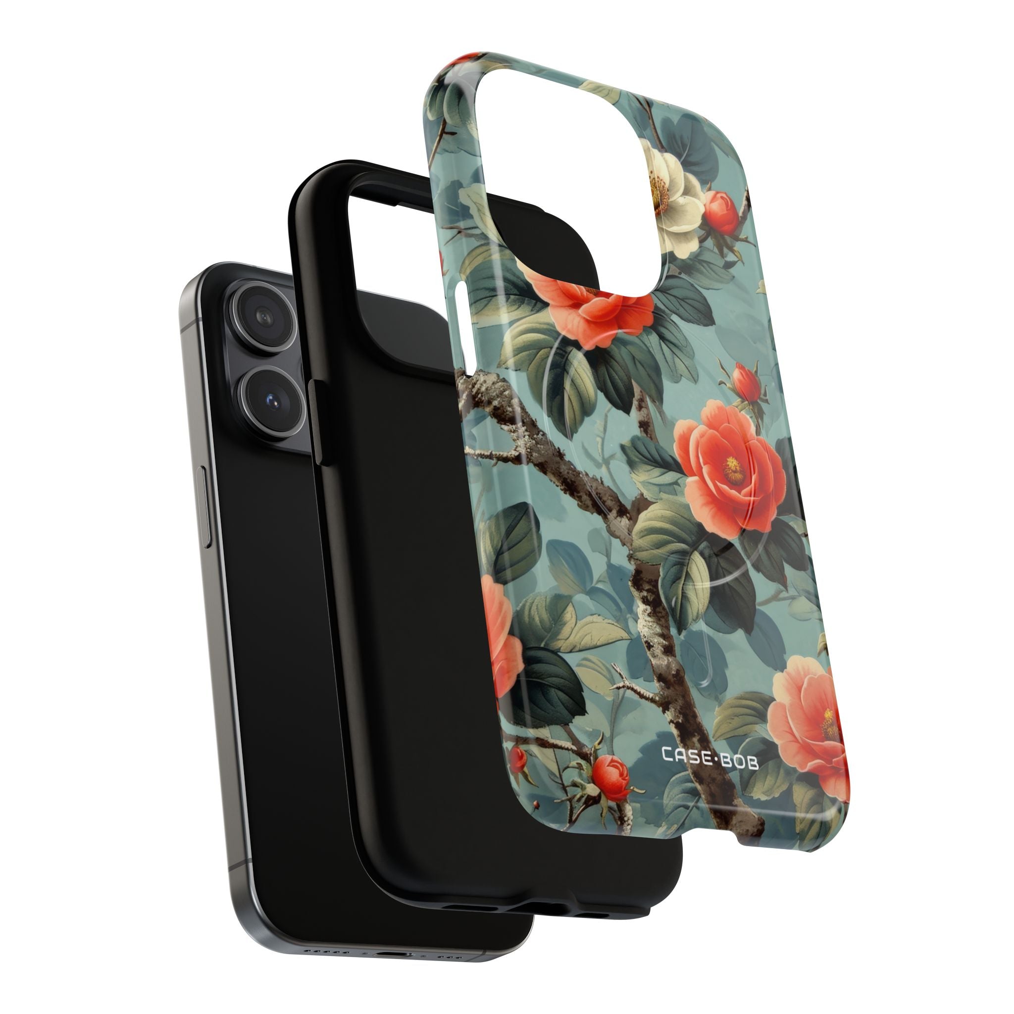 Coral Bloom iPhone 15 Pro Case - Tough+