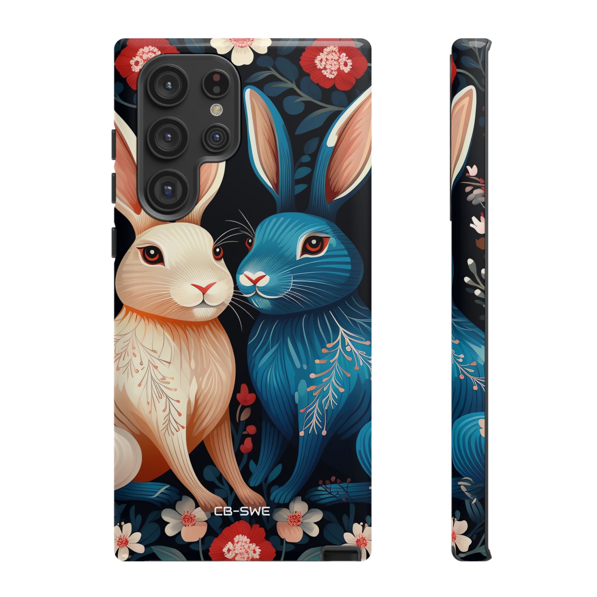 Rabbits Embrace Blossoms - Samsung Case