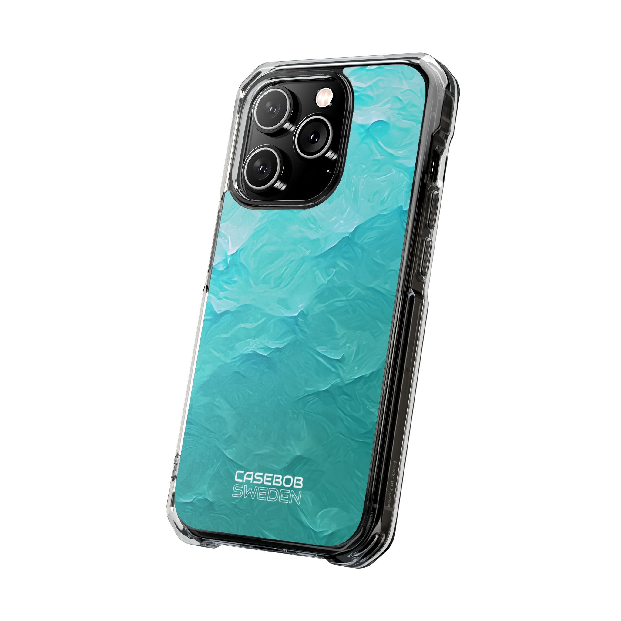 Soothing Aqua Currents iPhone 14 - Impact Clear+