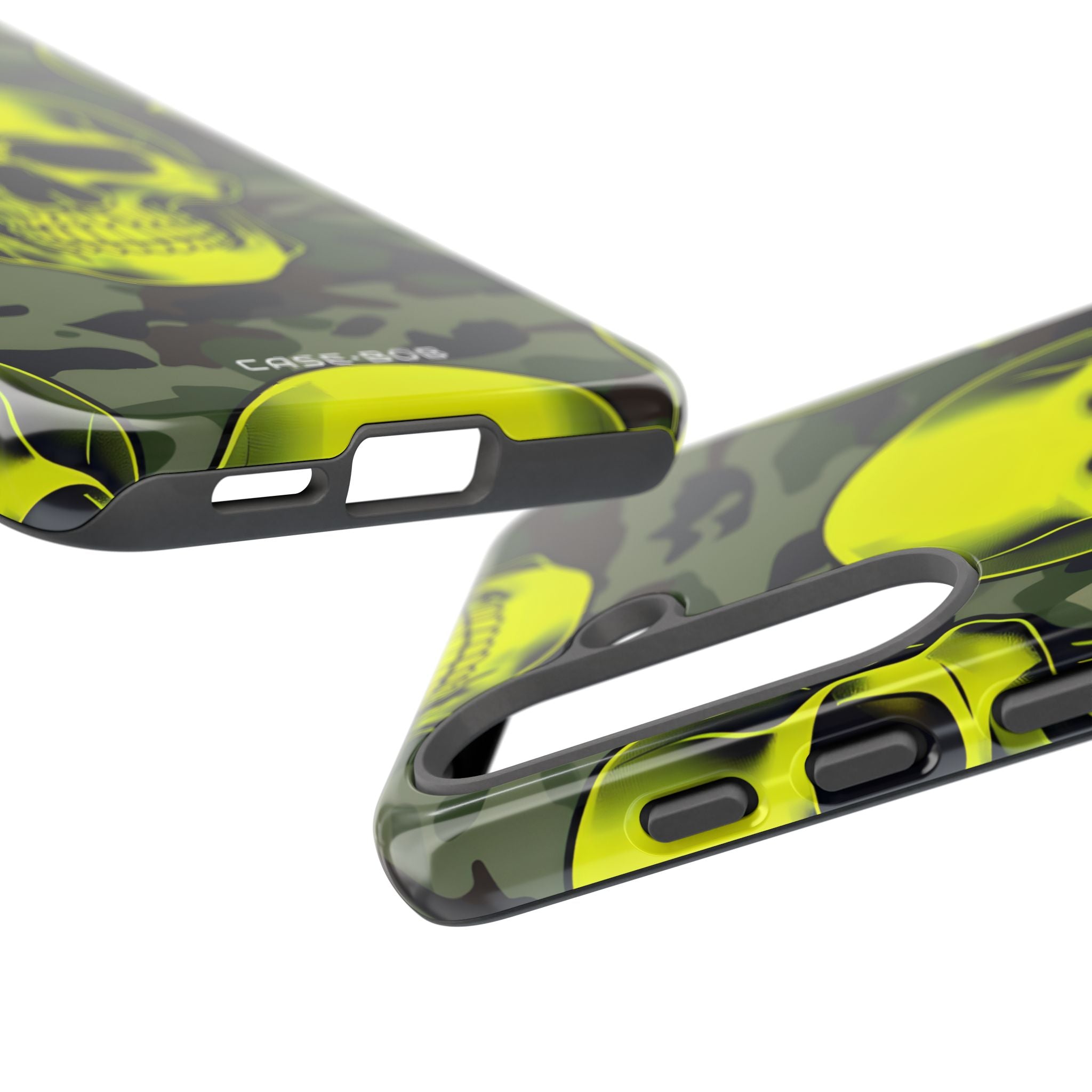 Neon Skull Camo Samsung S25 Case - Tough