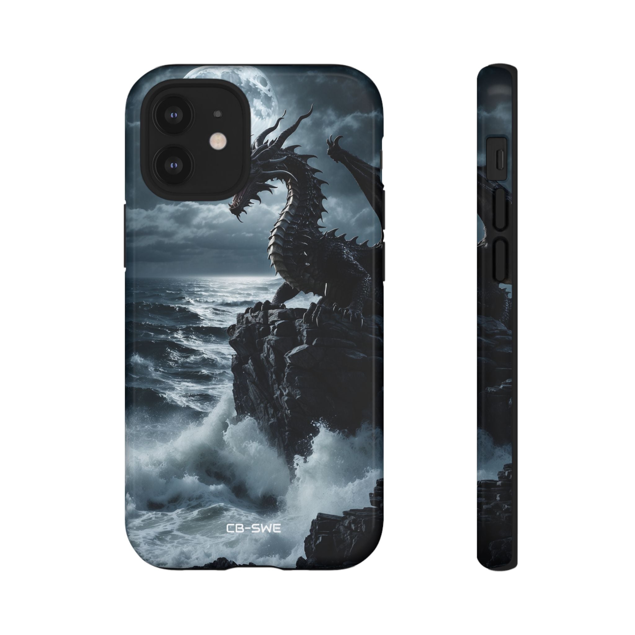 Dragon Roars Against Sea - iPhone Case