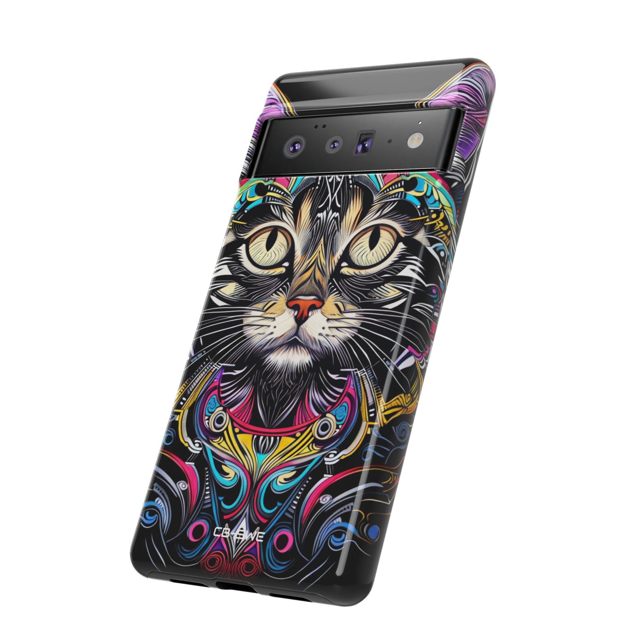 Psychedelic Cat Mirage - Google Pixel Case