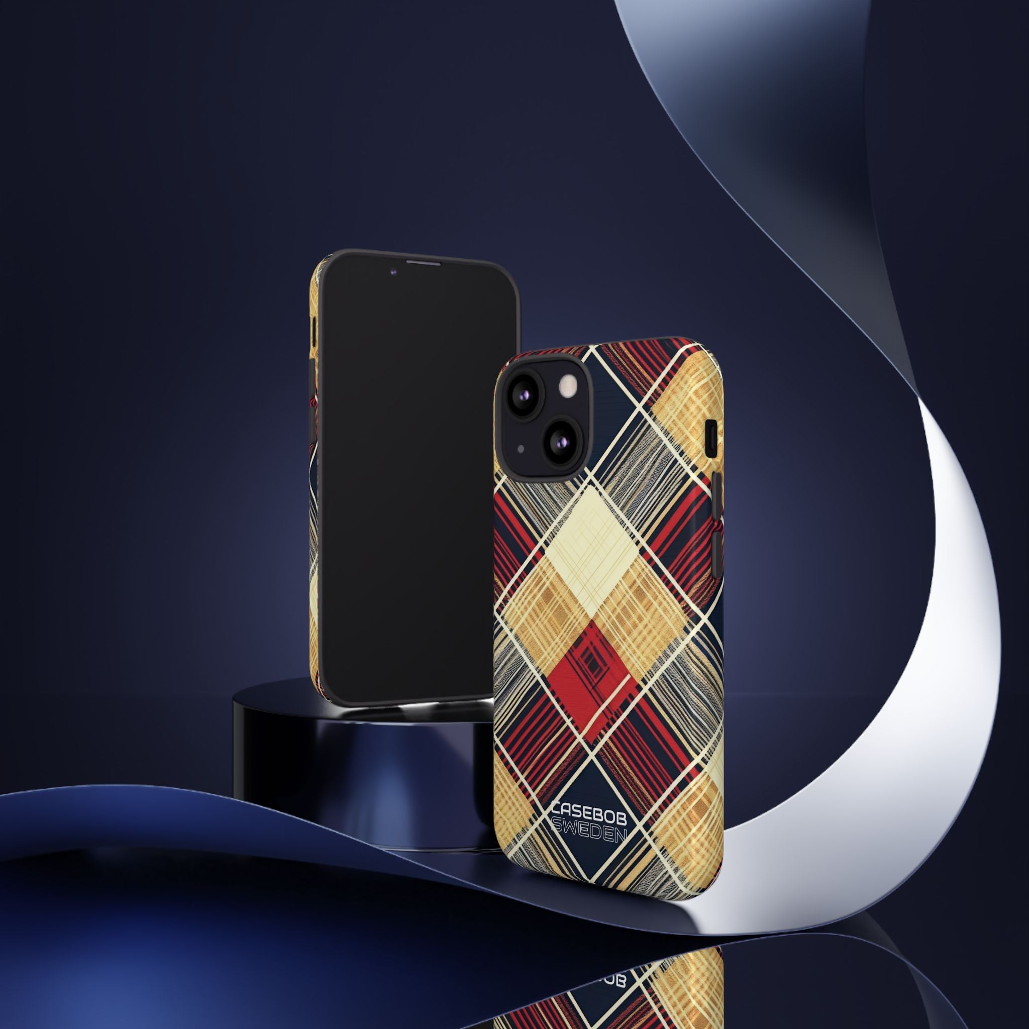 Plaid Diamond Tapestry iPhone 13 - Tough