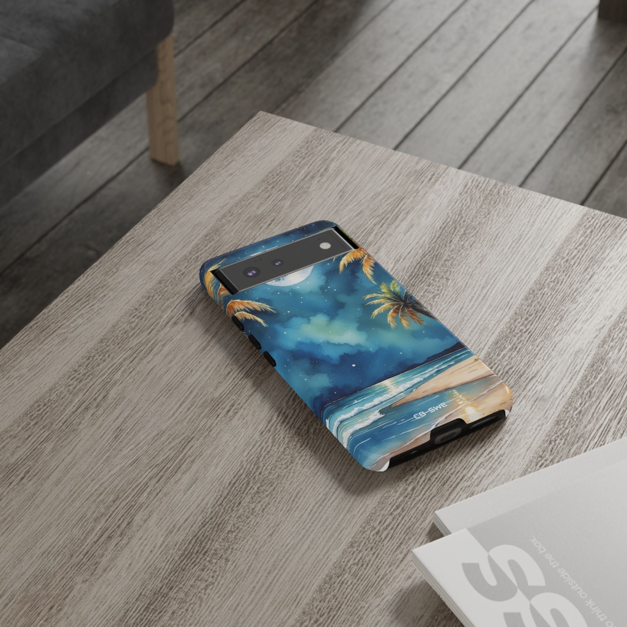 Moonlight Kisses Waves - Google Pixel Case