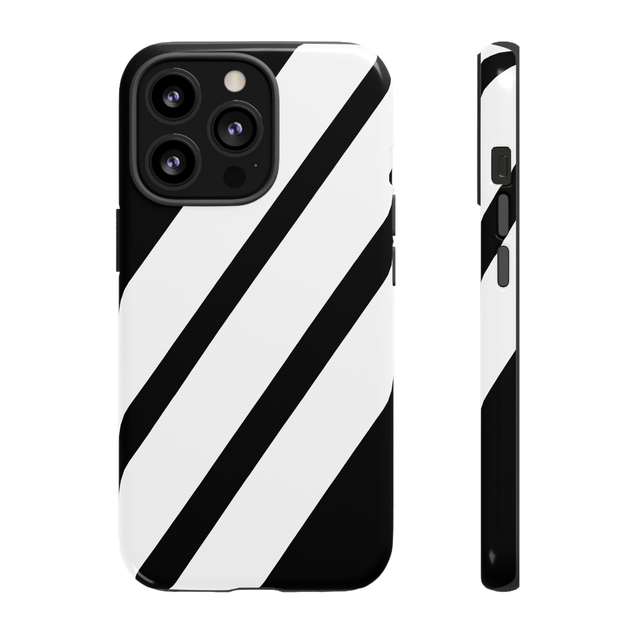 Monochrome Diagonal Symmetry - iPhone Case