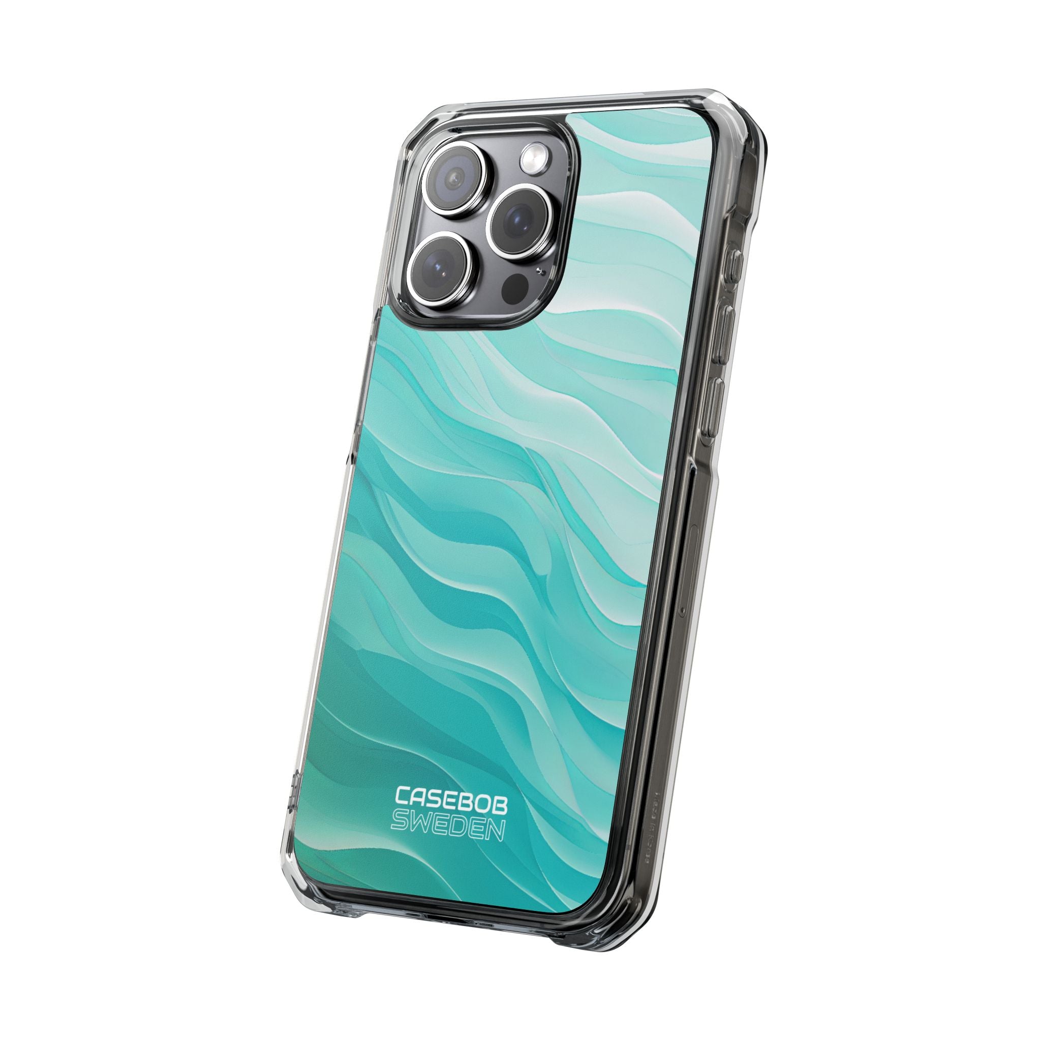 Soothing Aqua Waves iPhone 15 - Impact Clear+