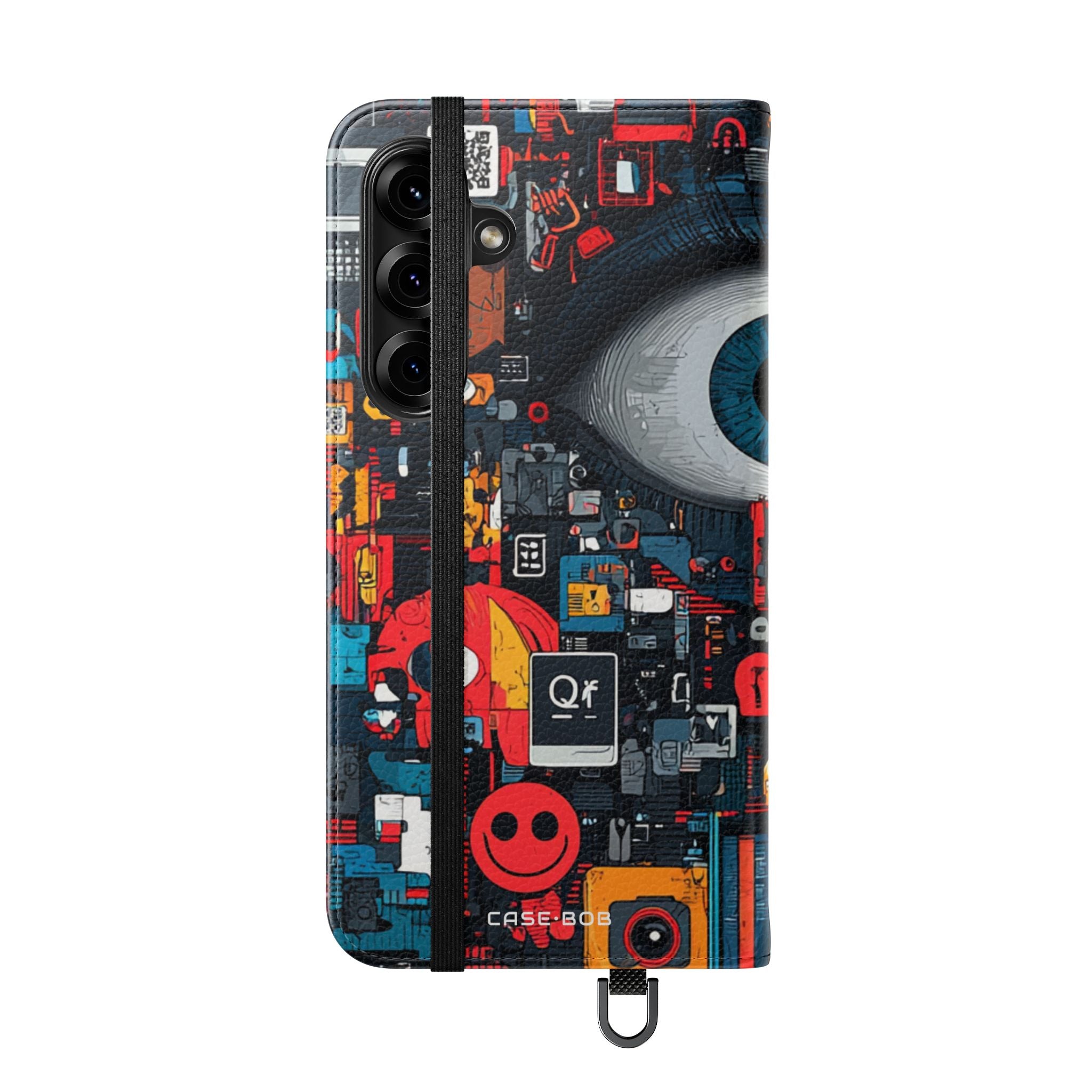 Blue Gaze Mosaic - Samsung S25+ Case - Wallet