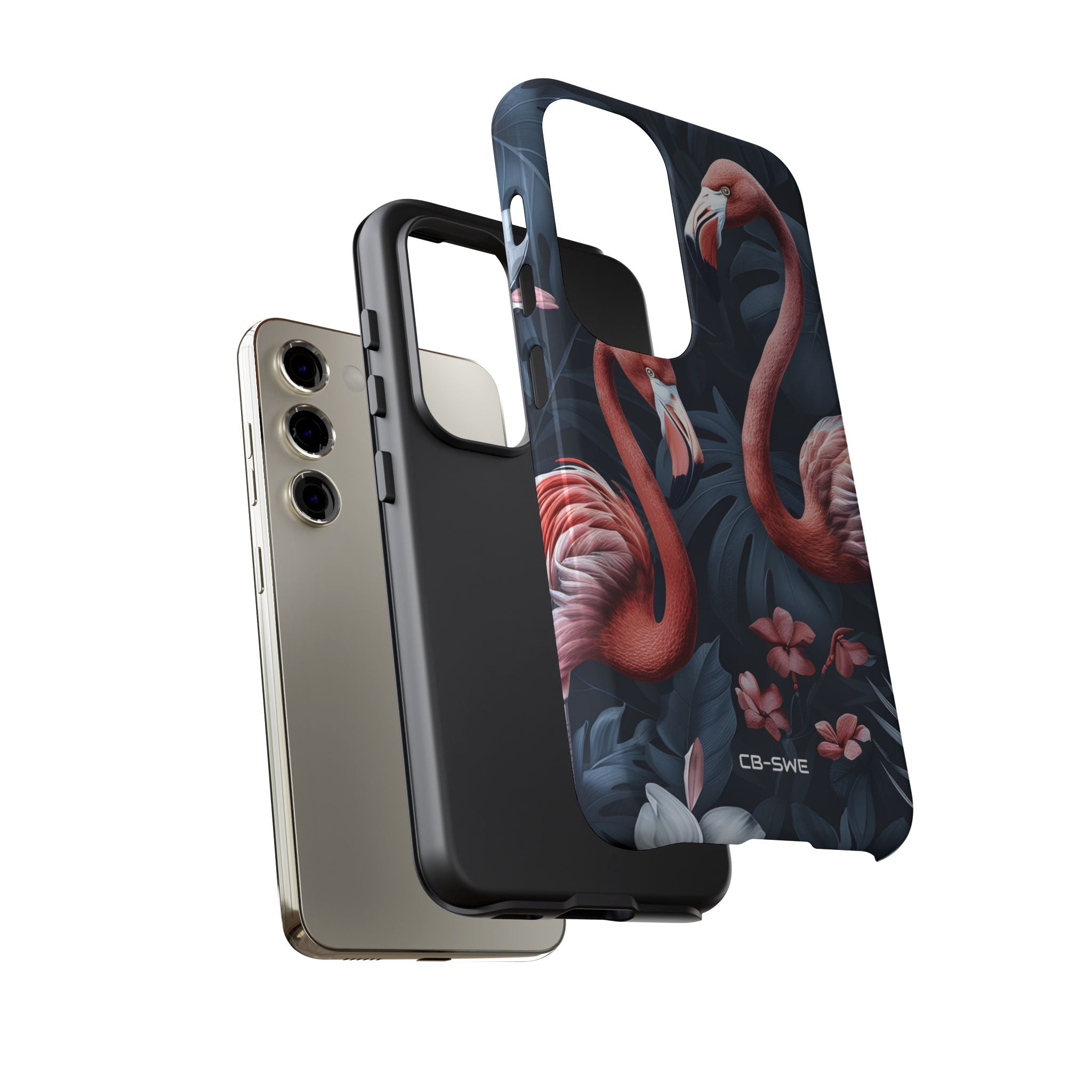 Flamingos Embrace Nature - Samsung Case