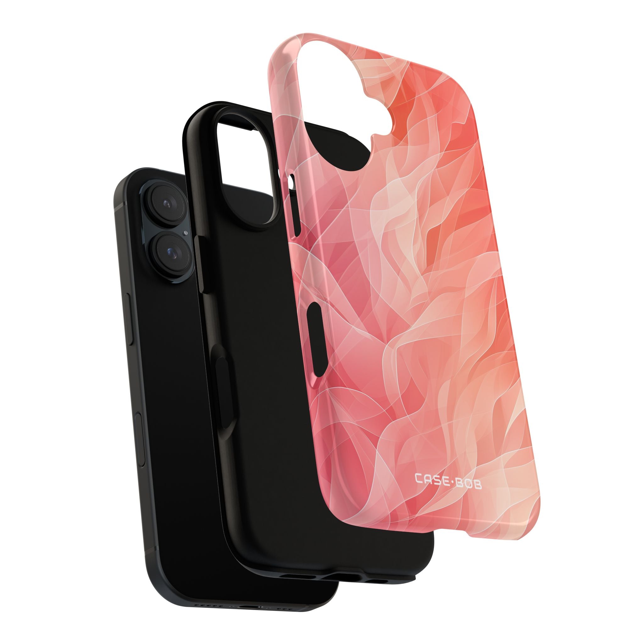 Peach Wave Drift iPhone 16 Case - Tough