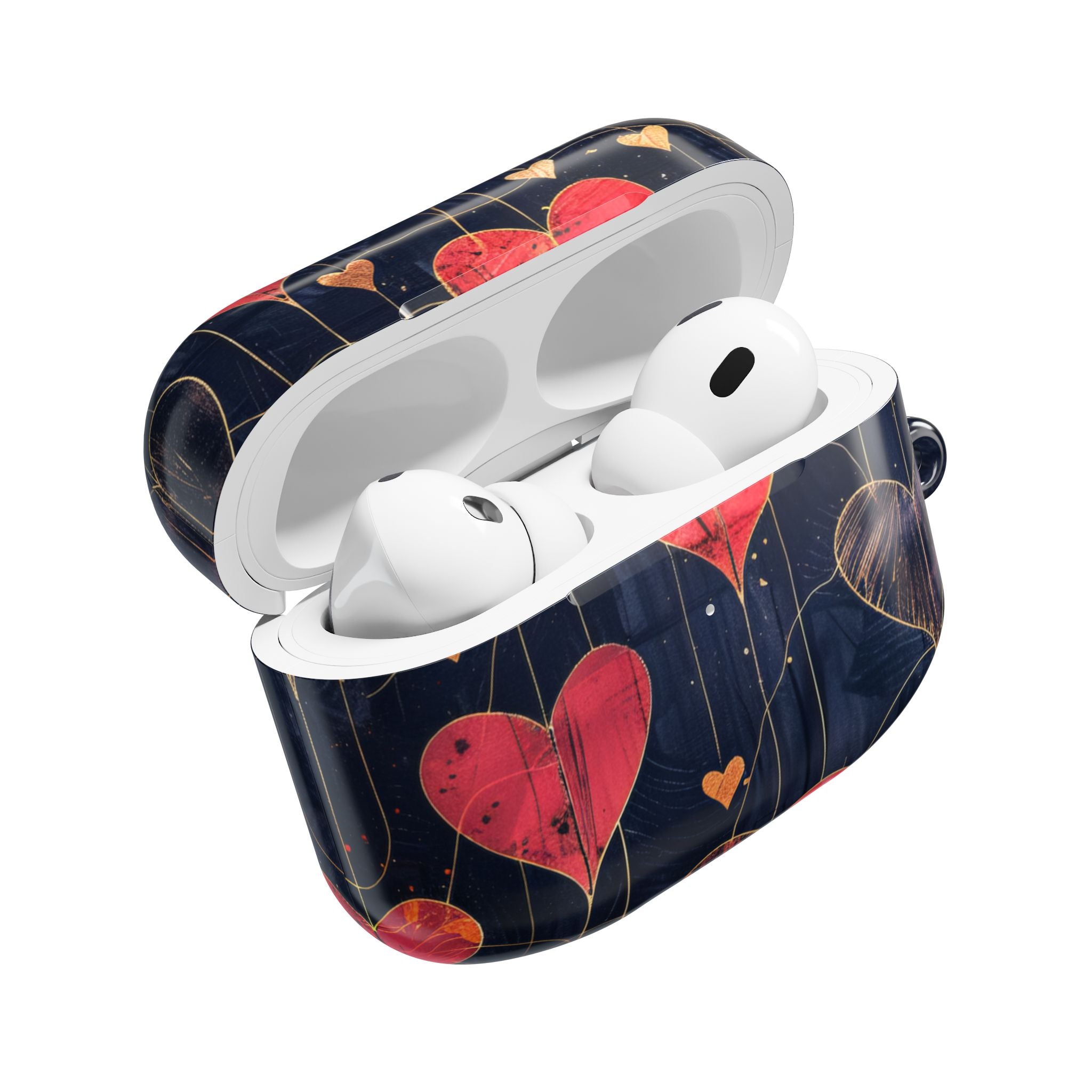 Rauhallinen sydänruudukko - AirPods Case