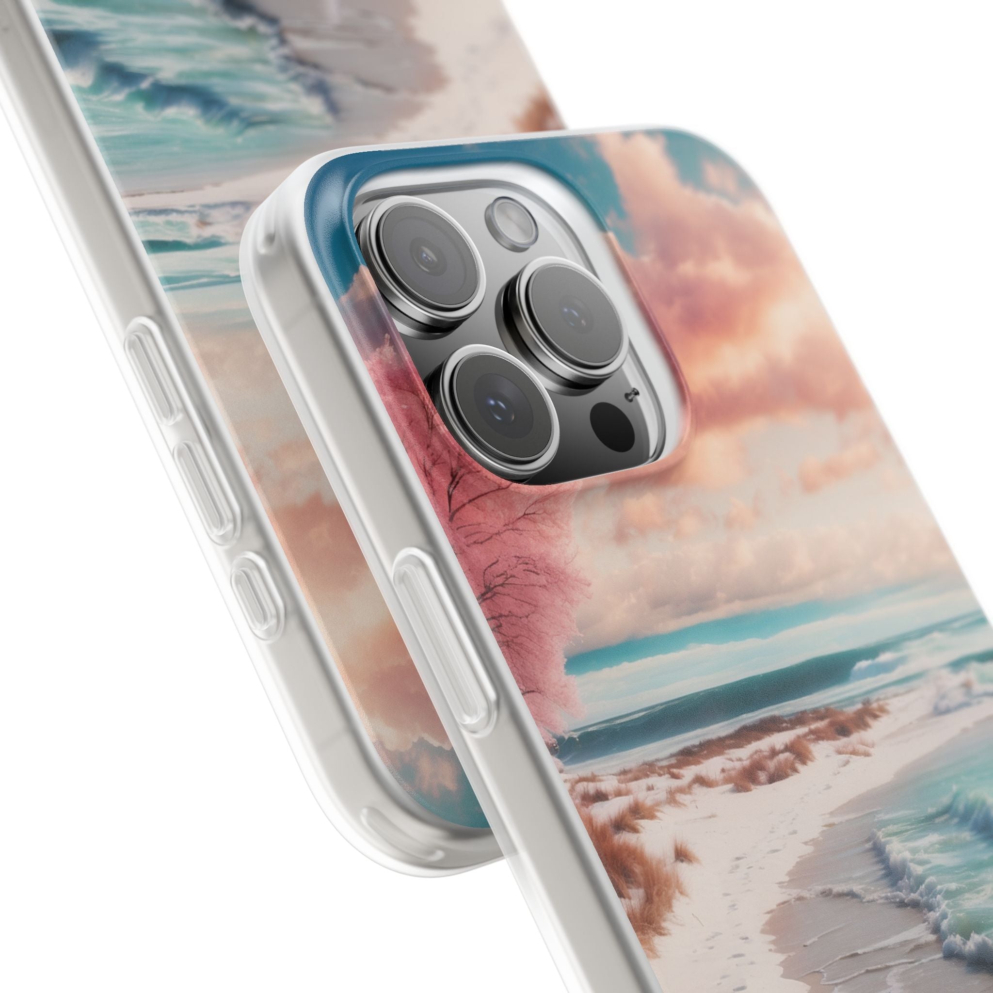 Pink Tree Breeze iPhone 16 Pro Max Case - Soft