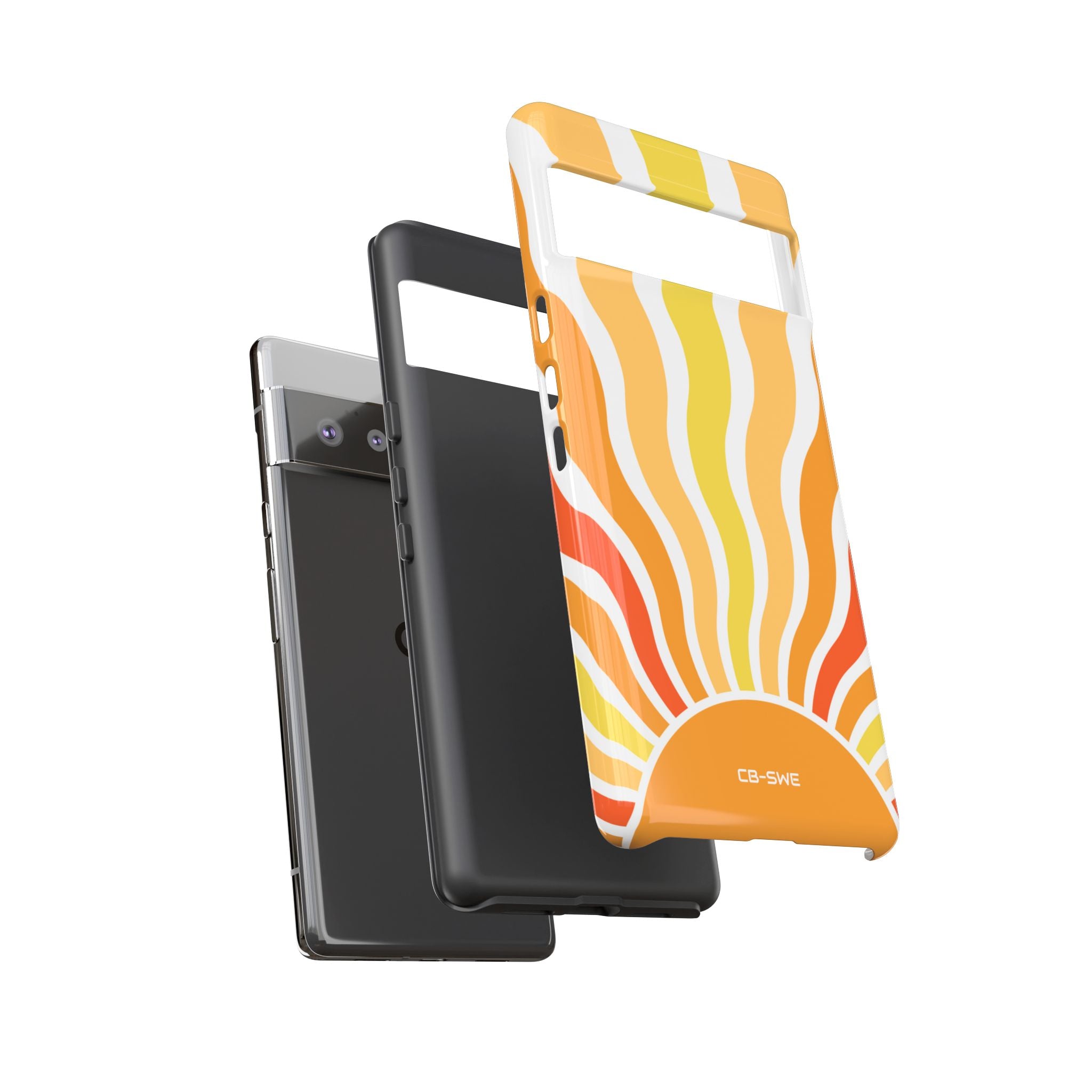 Retro Sunshine Waves - Google Pixel Case