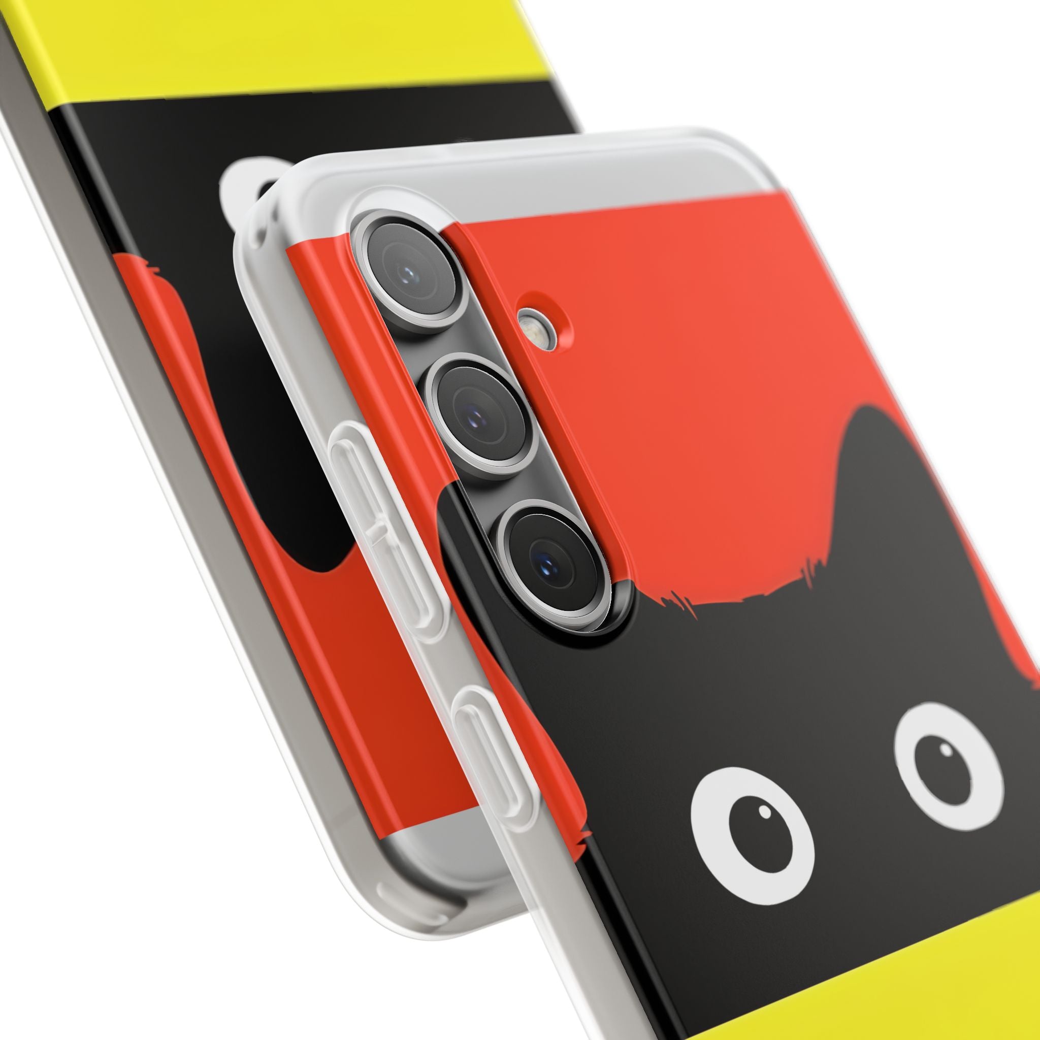 Peekaboo Cat Crimson Samsung S24 Plus Case - Soft