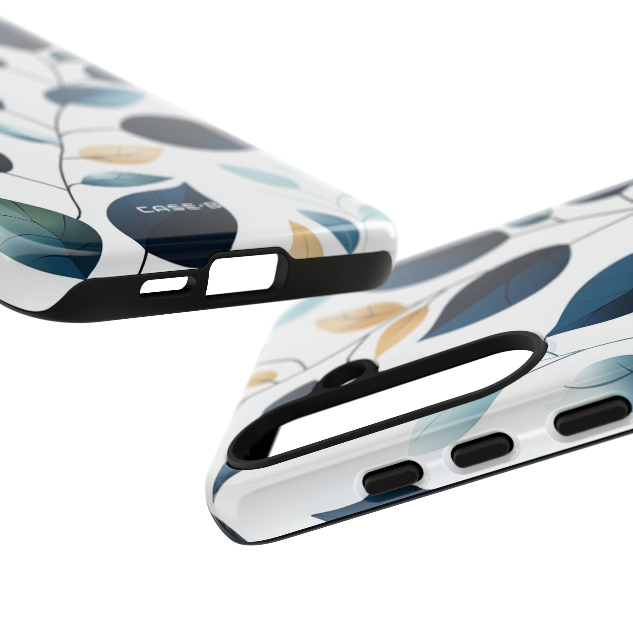 Navy Leaf Veins Samsung S24 Plus Case - Tough