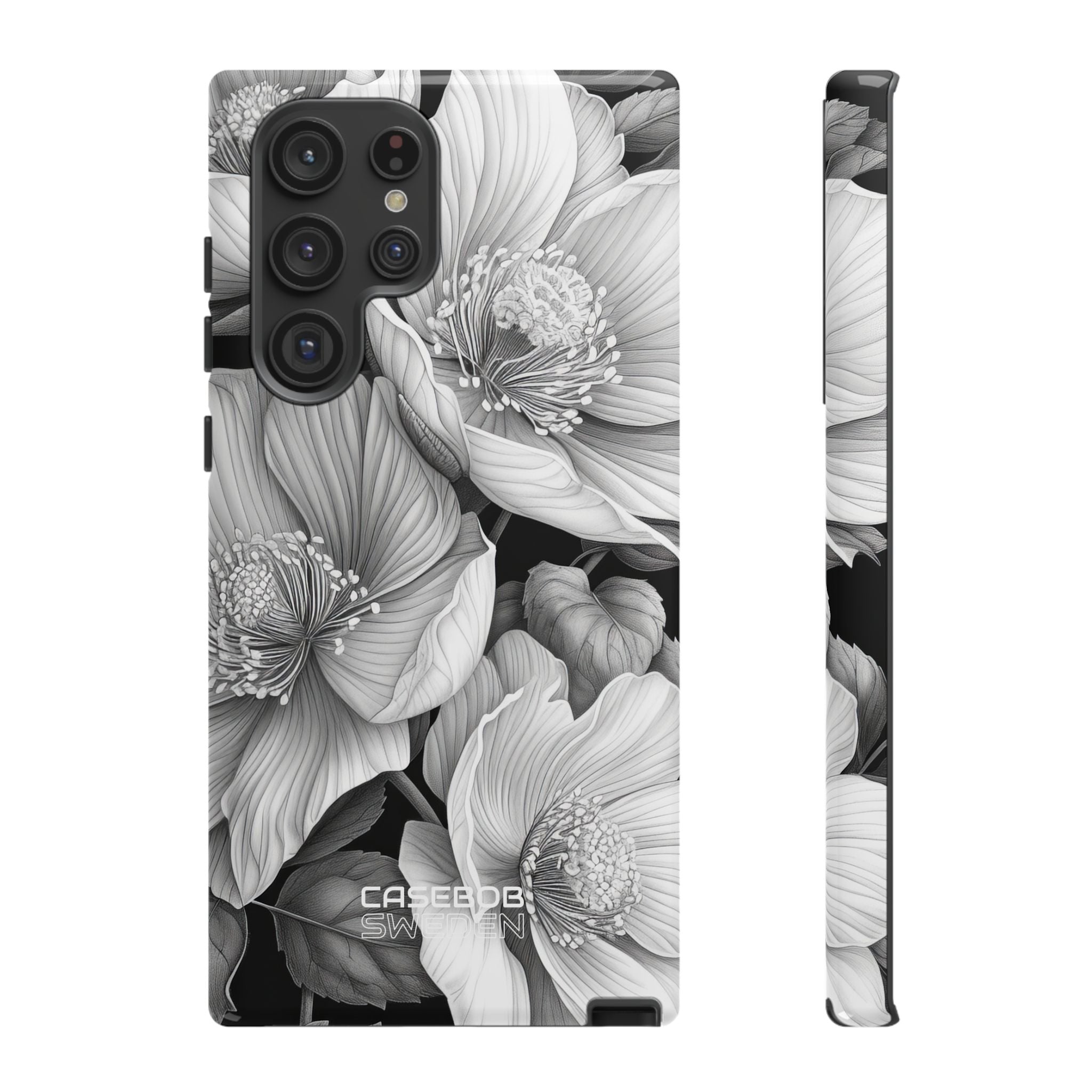 Monochrome Petal Dance Samsung S22 - Tough