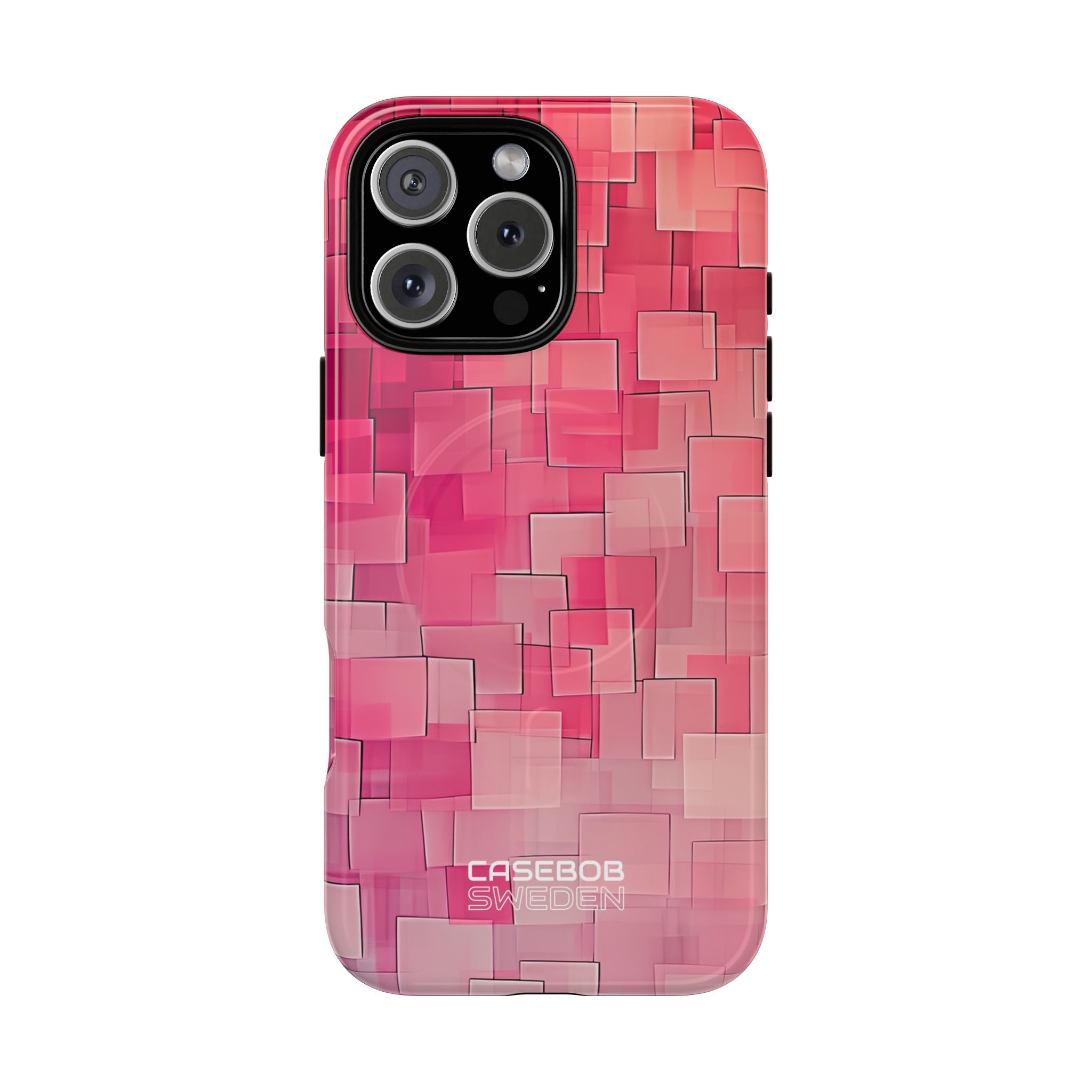 Layered Pink Geometry iPhone 16 - Tough+