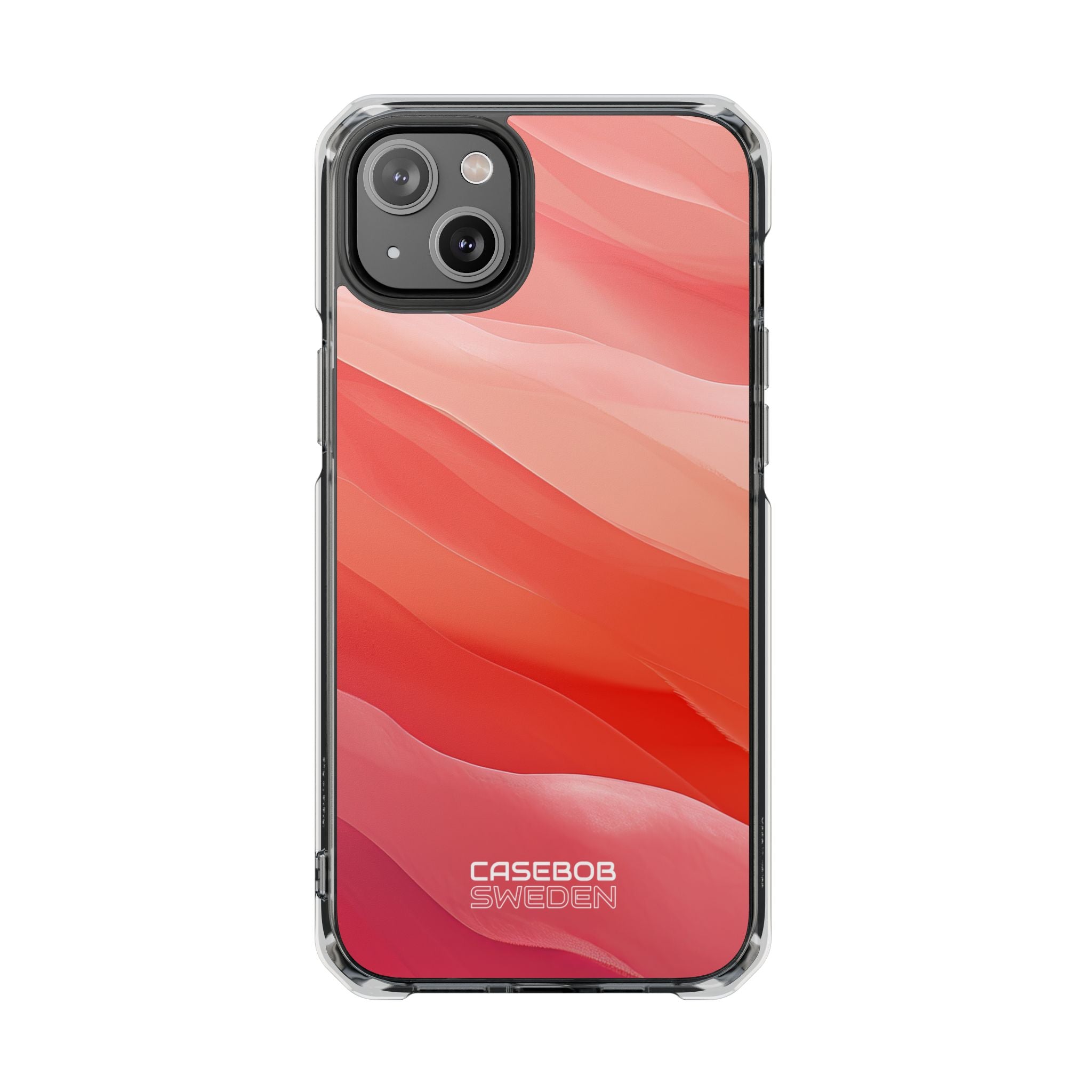 Flowing Coral Waves iPhone 14 - Impact Clear+