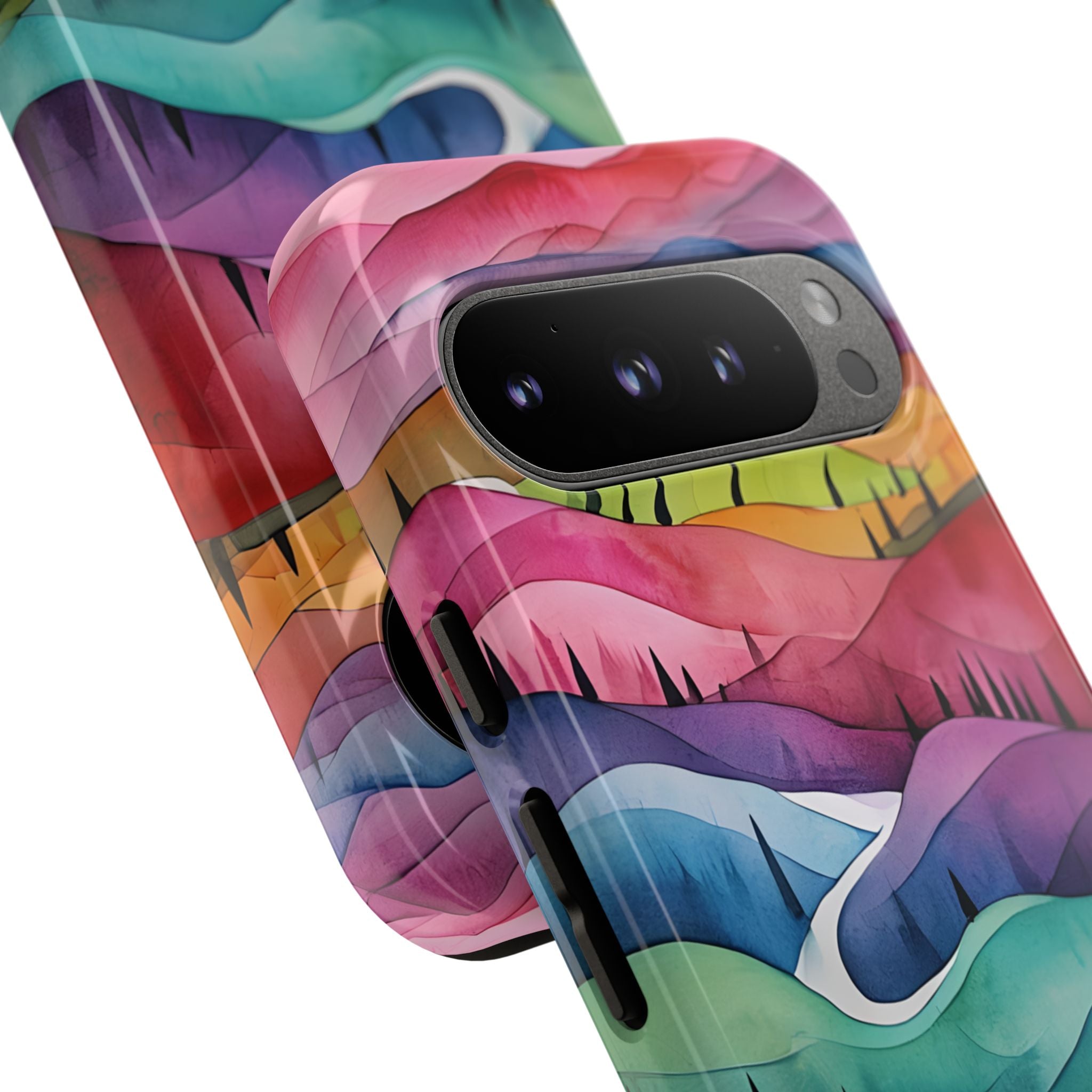 Whimsical Colorful Valleys - Google Pixel Case