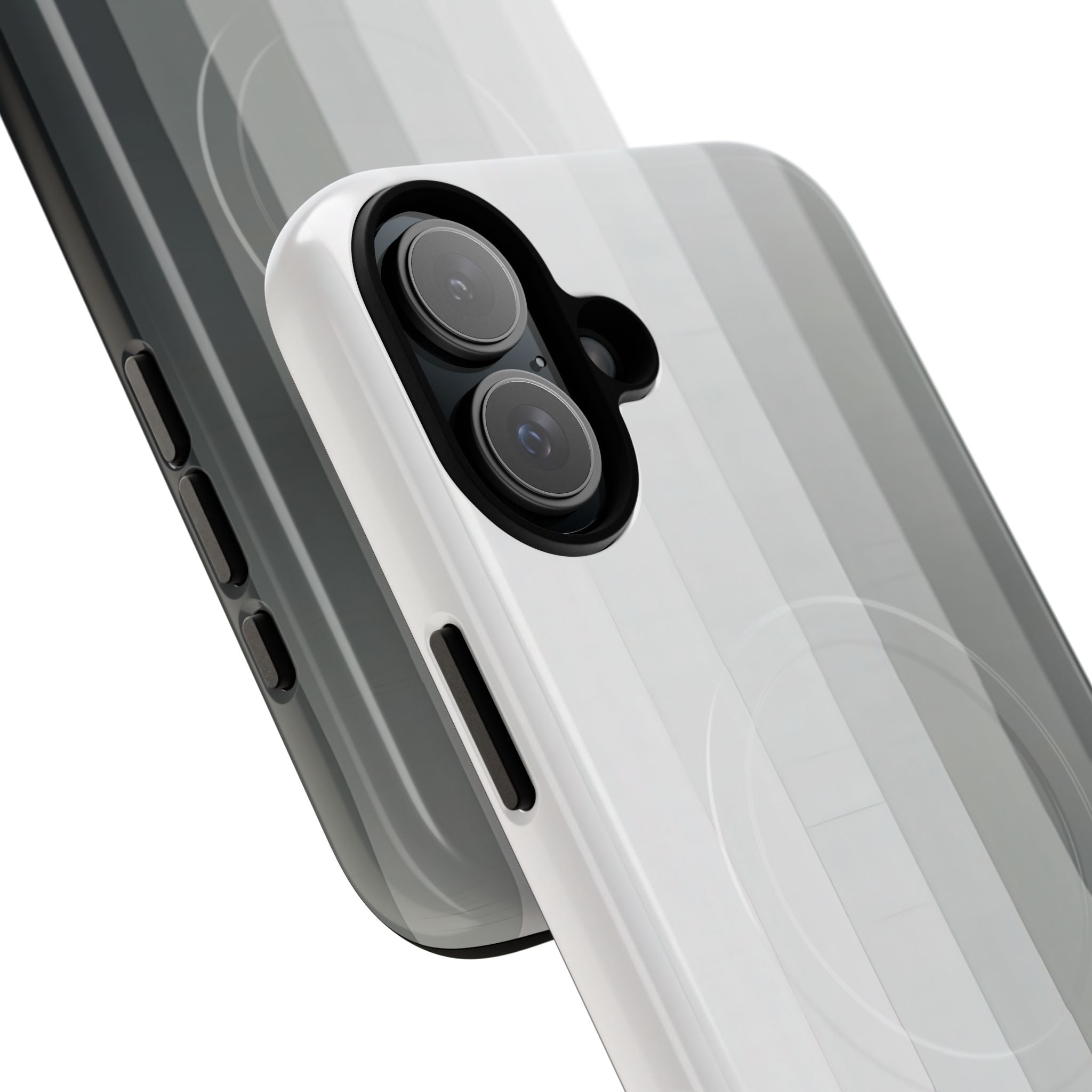 Silver Gradient Stripes iPhone 16 - Tough+