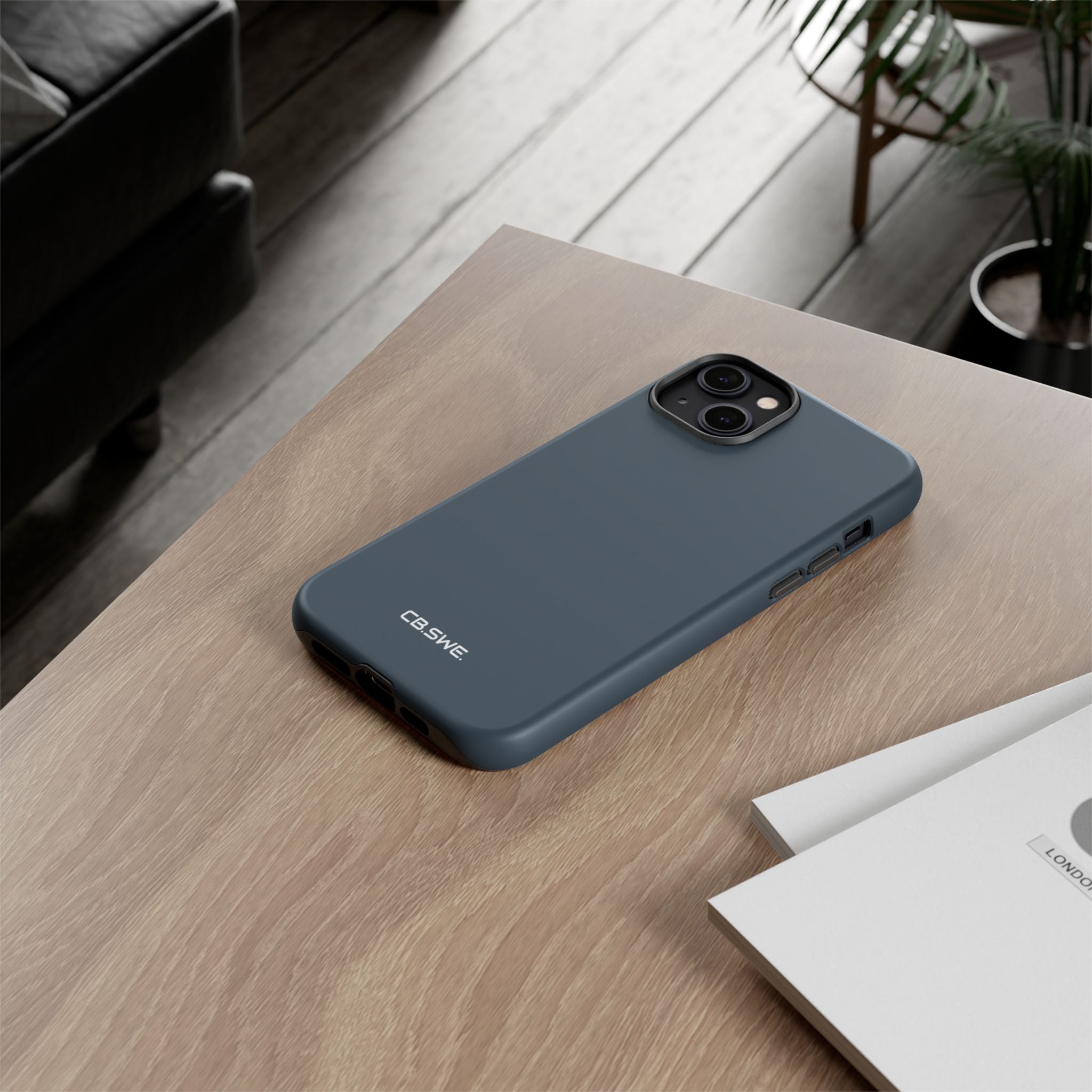 Anthrazitfarbene iPhone-Hülle – Robust