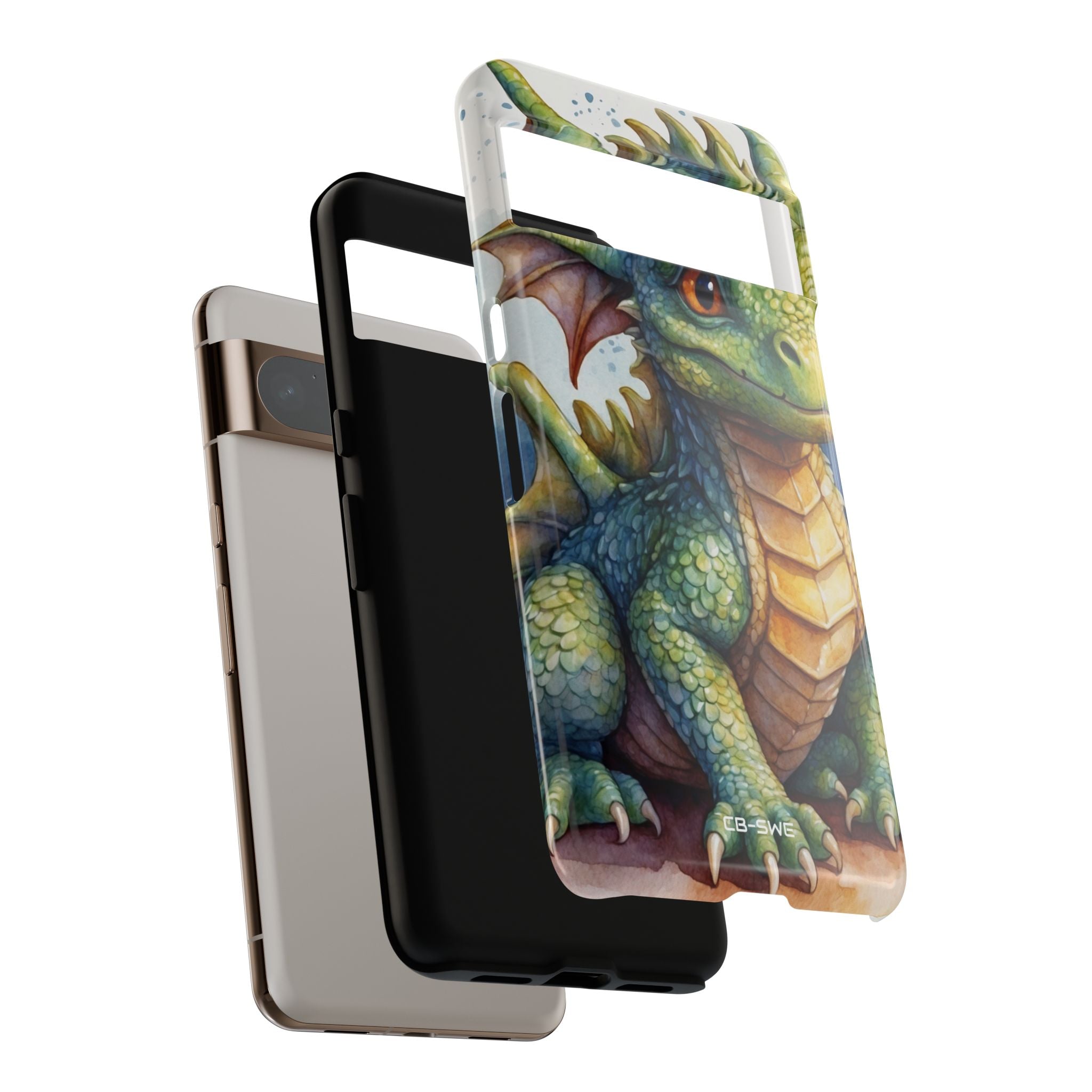 Green Dragon Smiles - Google Pixel Case