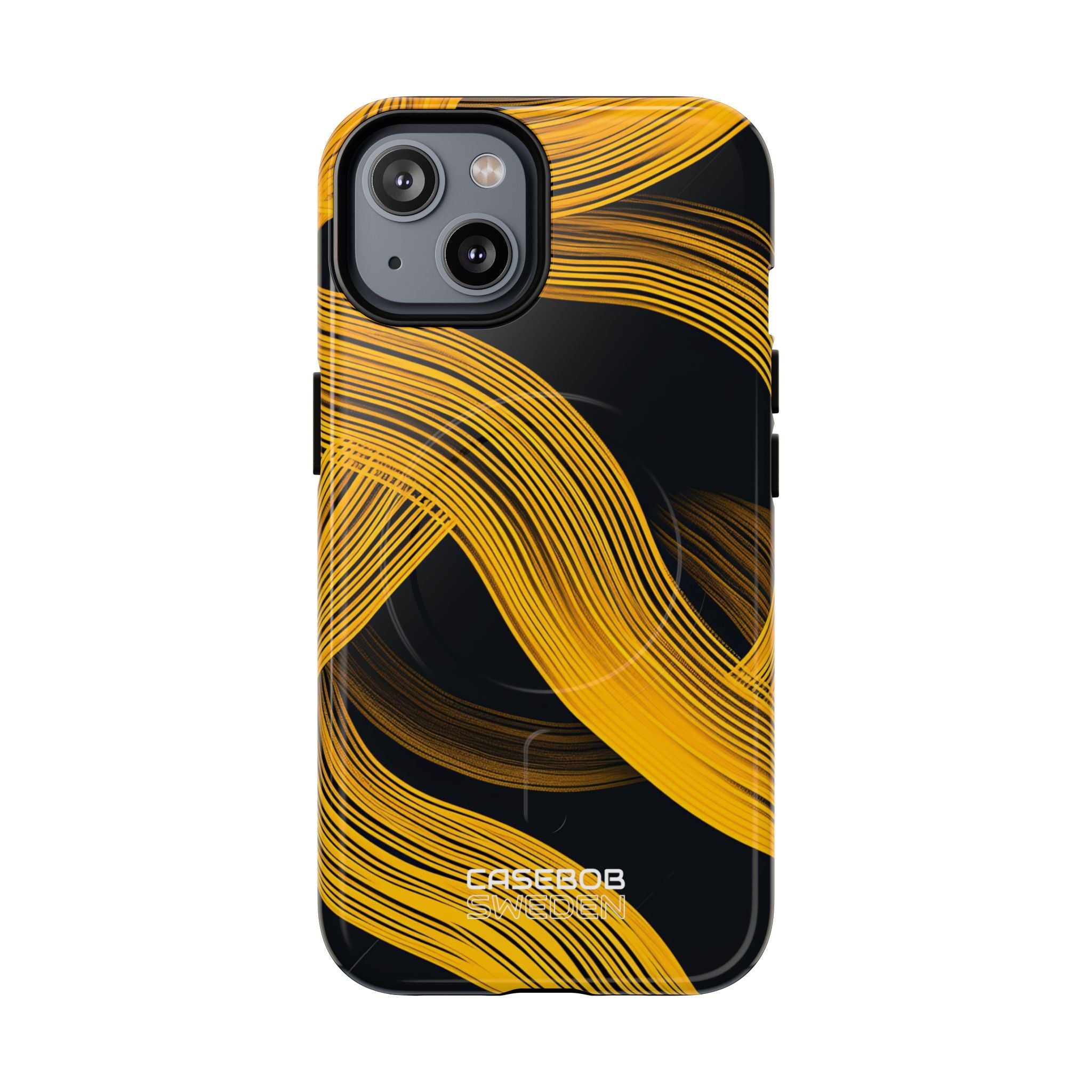 Yellow Flow Lines iPhone 14 - Tough+
