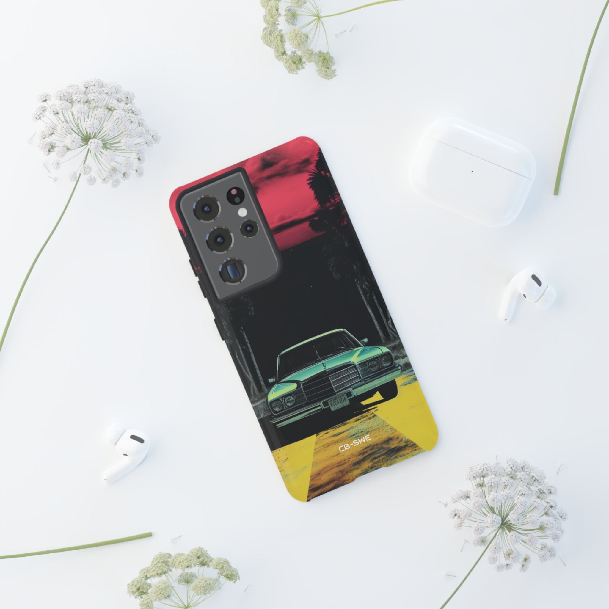 Retro Futuristic Nightscape - Samsung Case